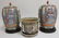 Pair Chinese Rose Medallion Jars & Jardiniere