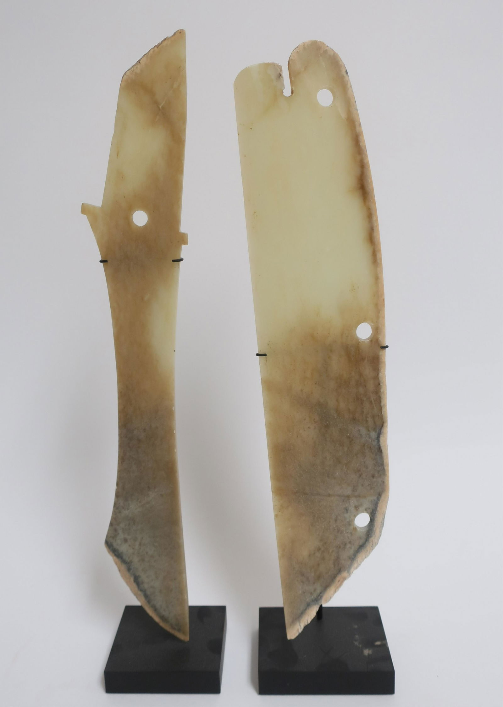 Two Archaic Style Jade Adz Blades (1 of 5)