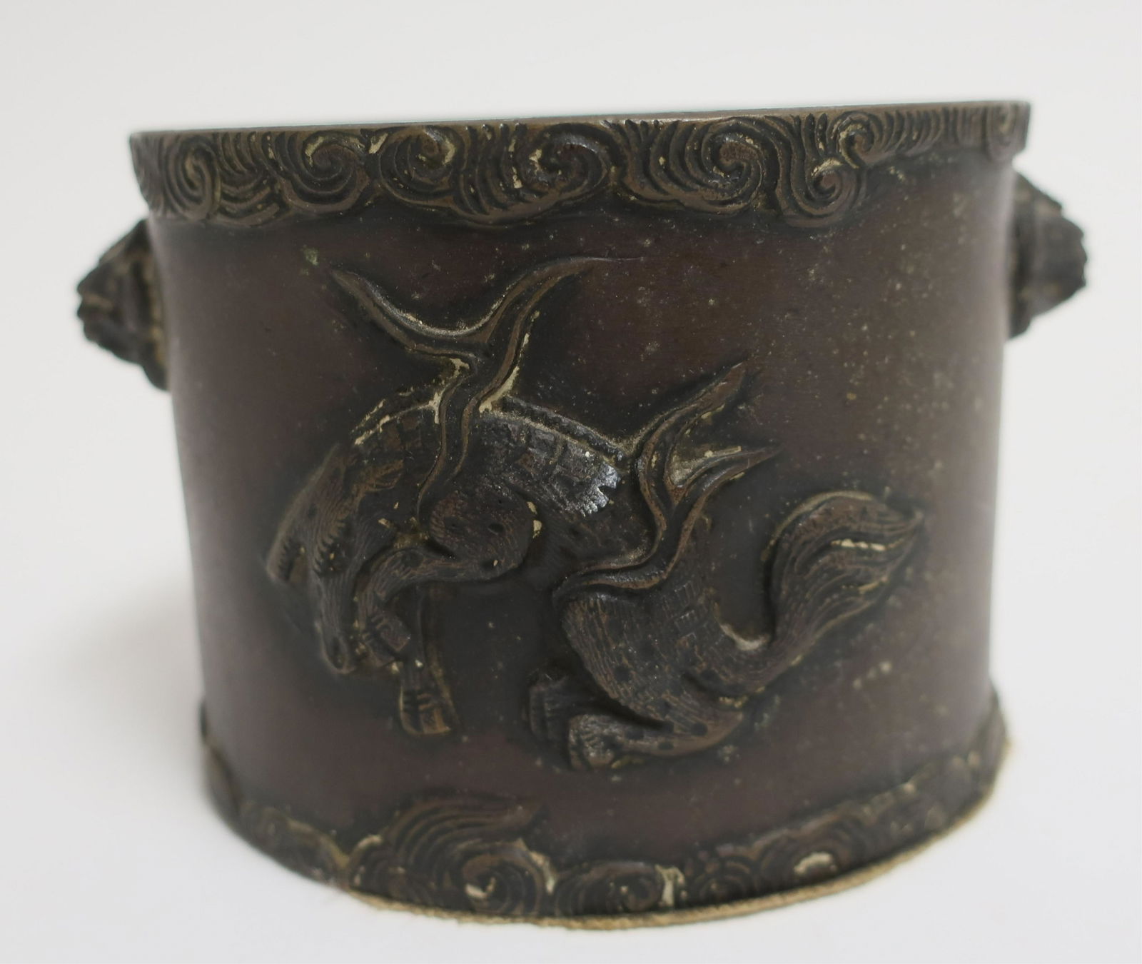Chinese Bronze Container with Fu-dogs (1 of 5)
