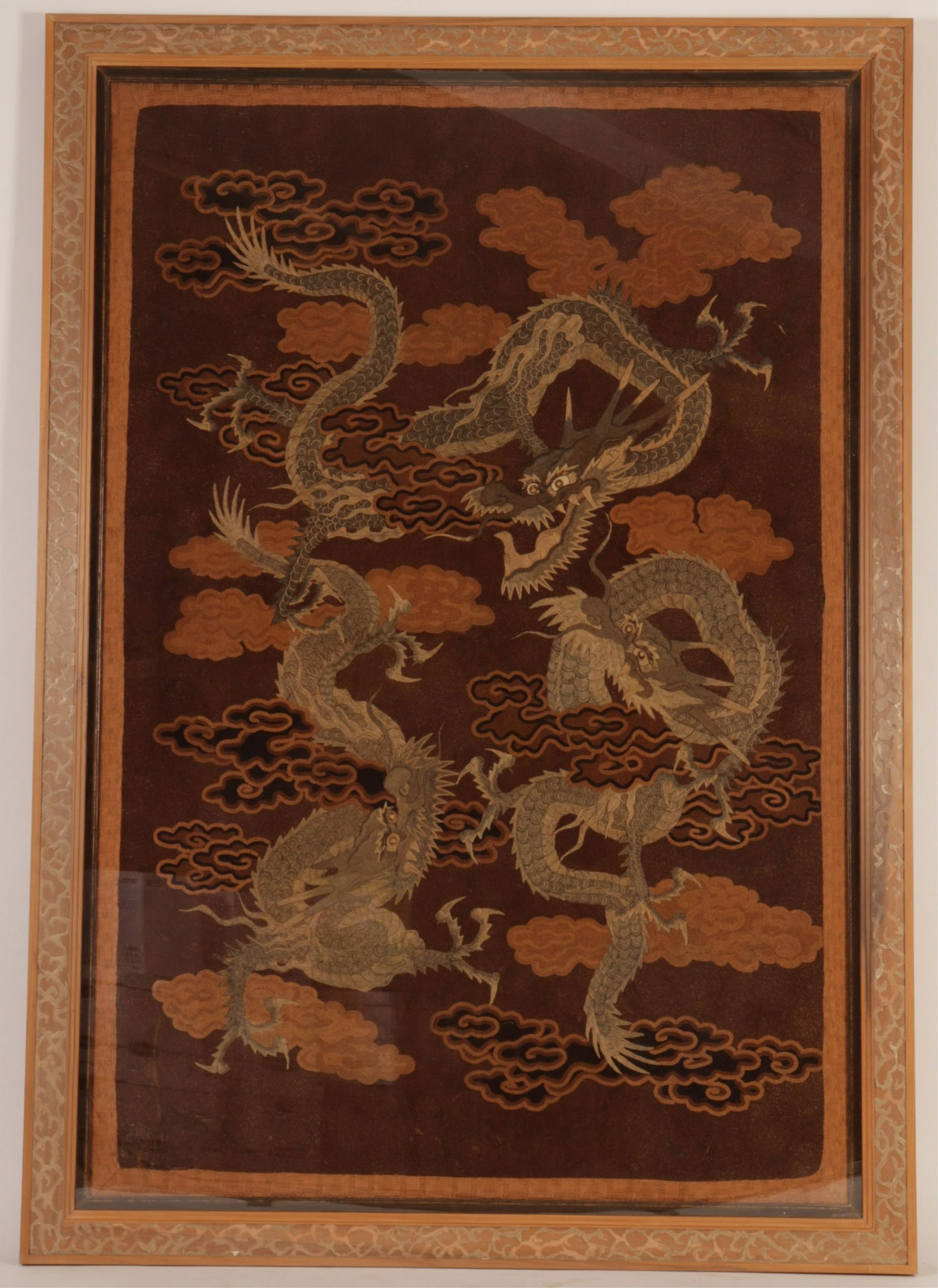 Japanese Triple Dragon Silk Tapestry (1 of 8)