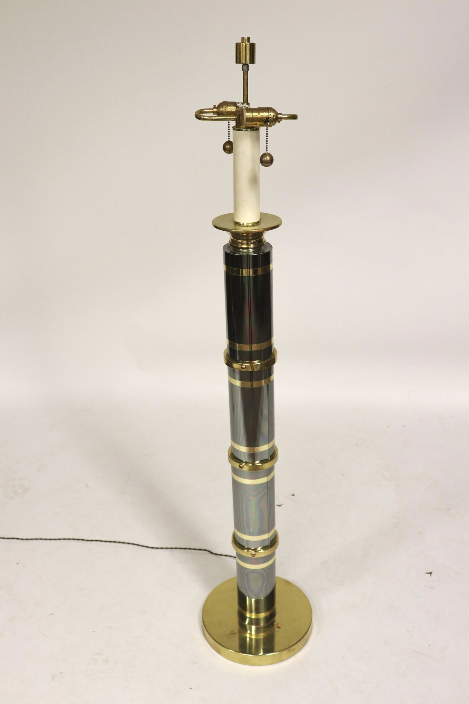 Christian Dior Style Metal & Brass Floor Lamp (1 of 6)