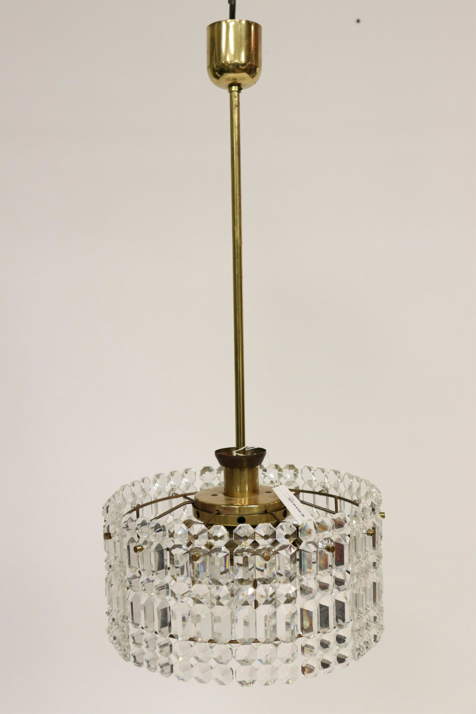 Lobrueyr Brass & Cut Glass Ceiling Fixture (1 of 4)