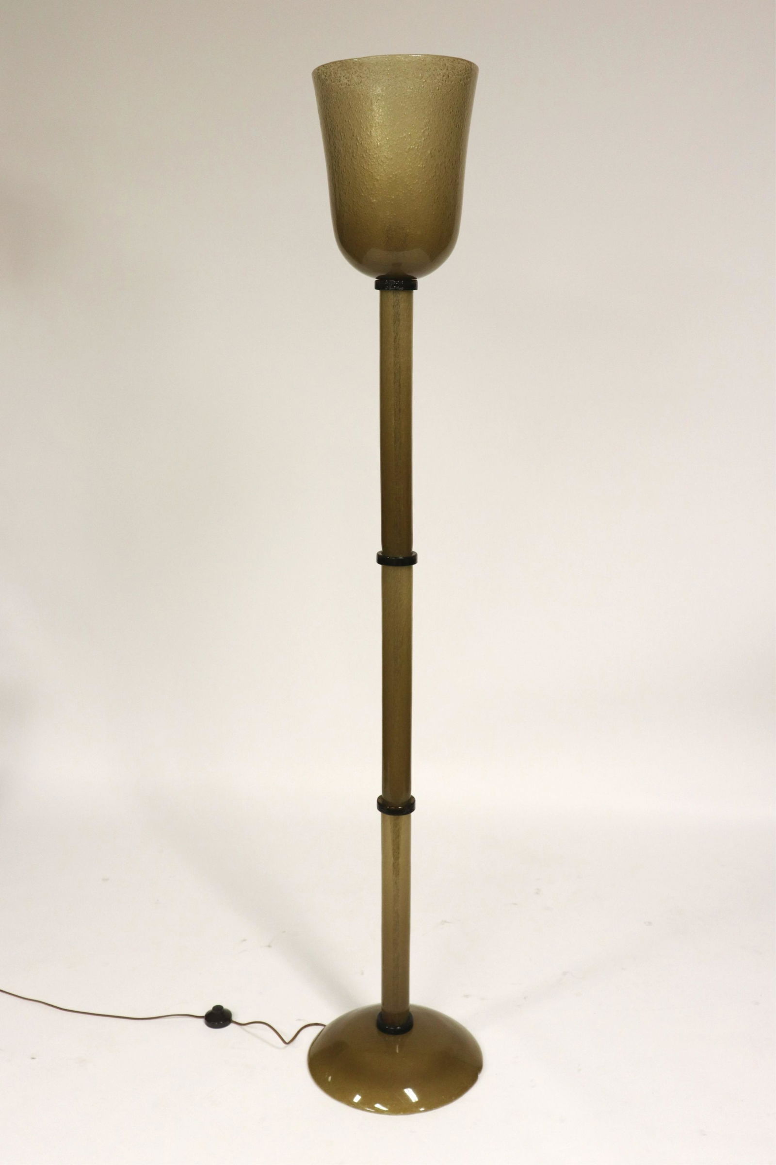 Venetian Amber Soda Glass Torchere (1 of 4)