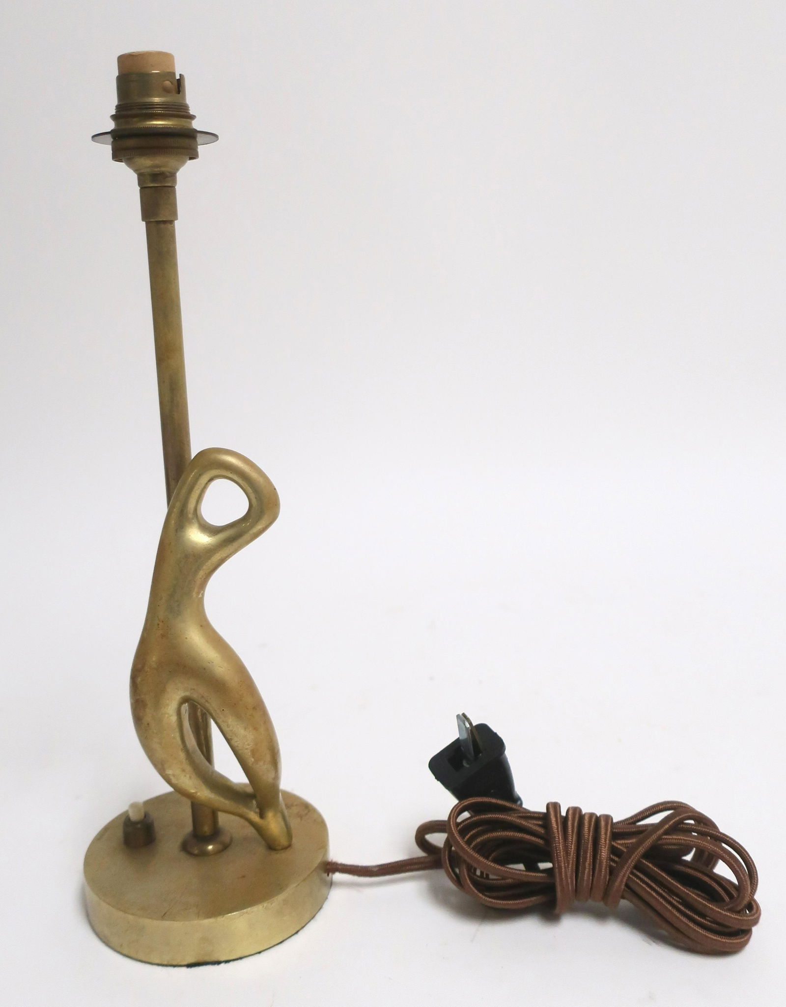 Scarpa Cast Brass Figural Lamp, circa 1930 (1 of 4)