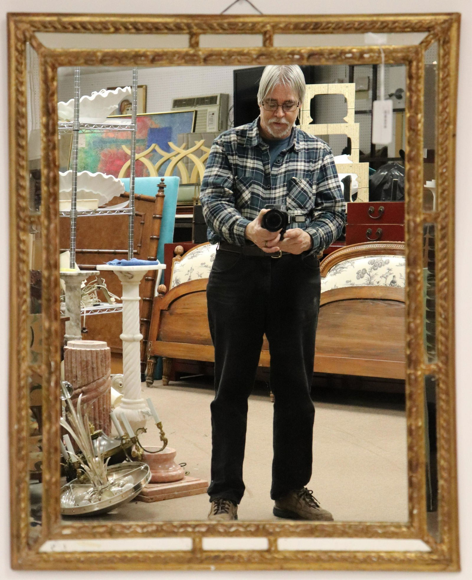 Louis XV Style Gilt Framed Mirror (1 of 4)