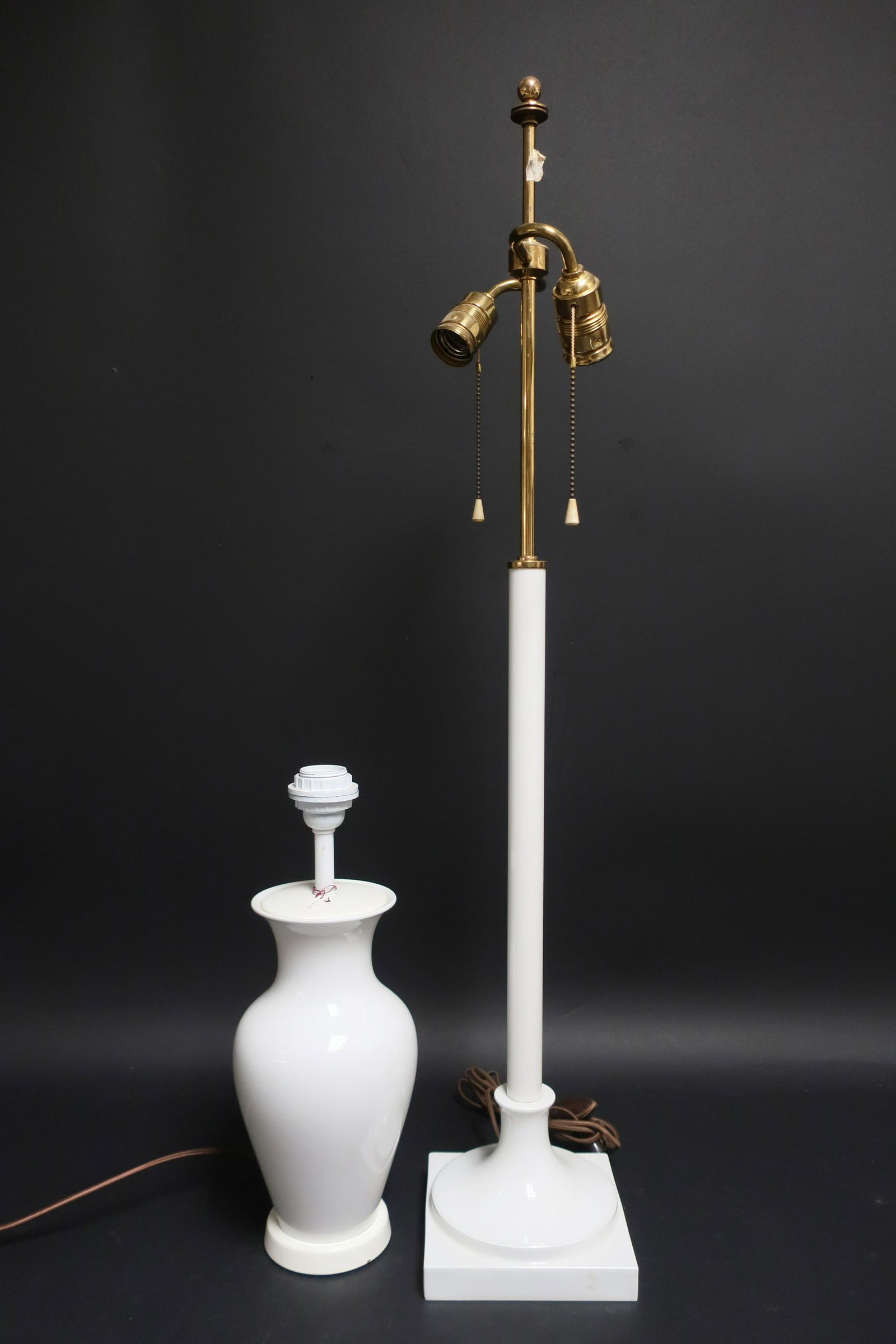 2 KPM White Porcelain Lamps, circa 1955 (1 of 5)