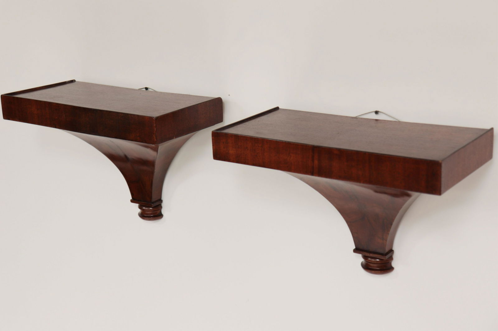 Pair of Baltic Mahogany Wall Brackets (1 of 4)