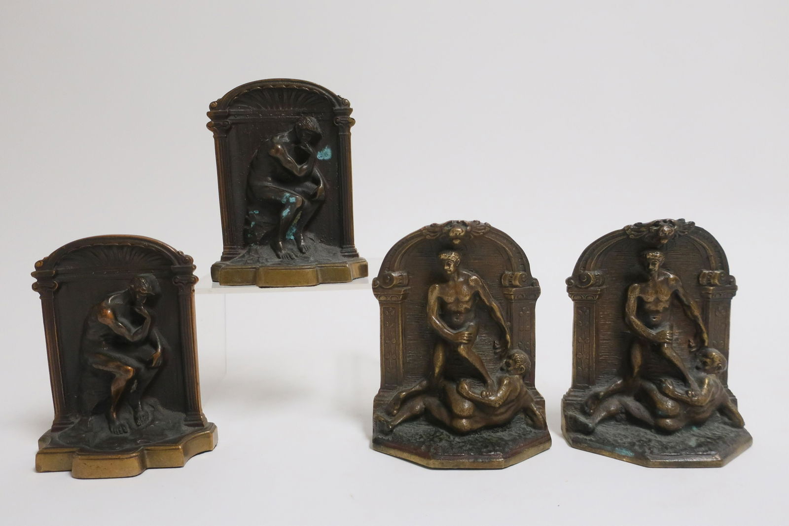 2 Pr. Heavy Bronze Bookends (1 of 5)
