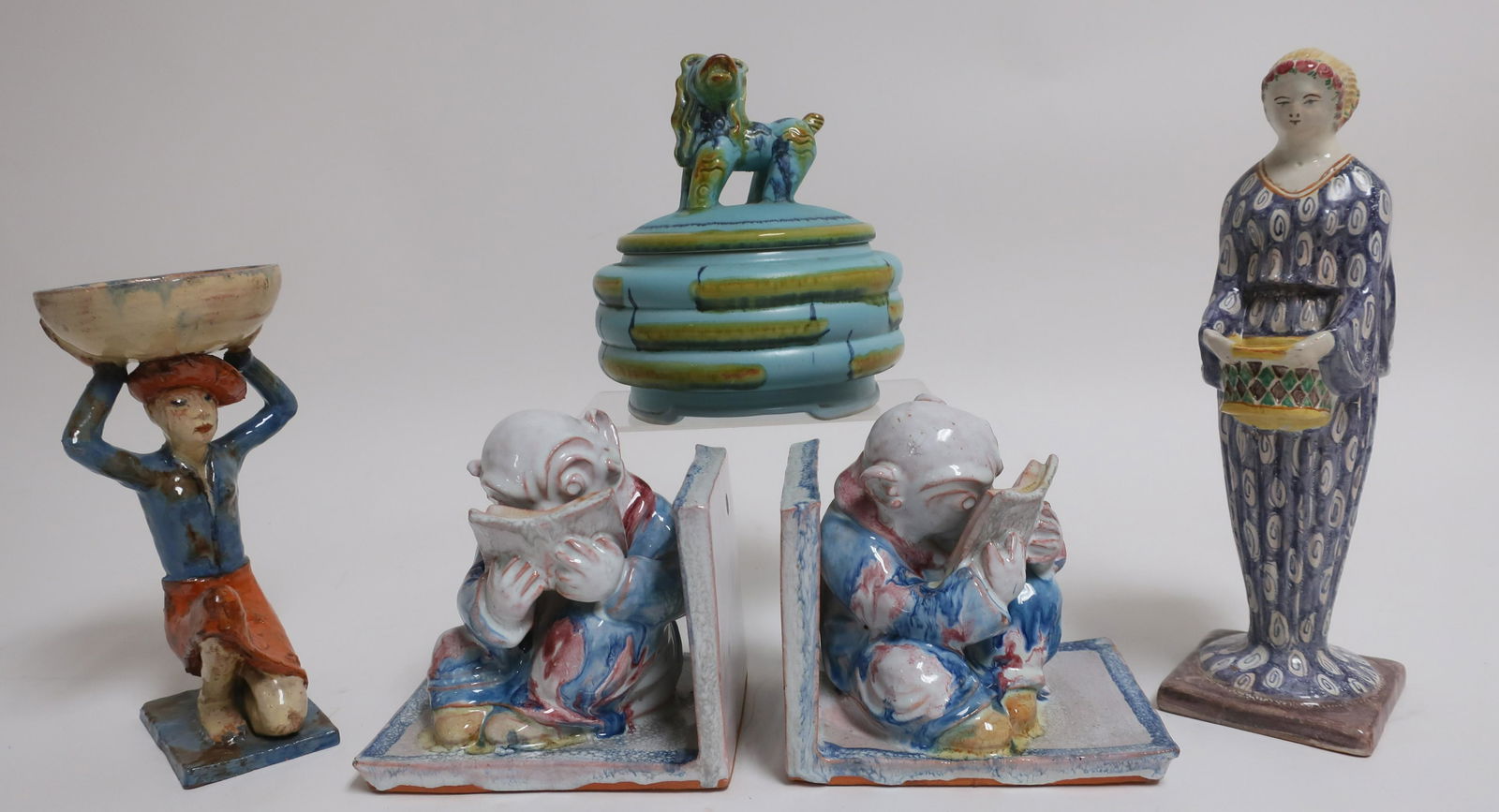 Collection of Figural Art Pottery Objects (1 of 6)