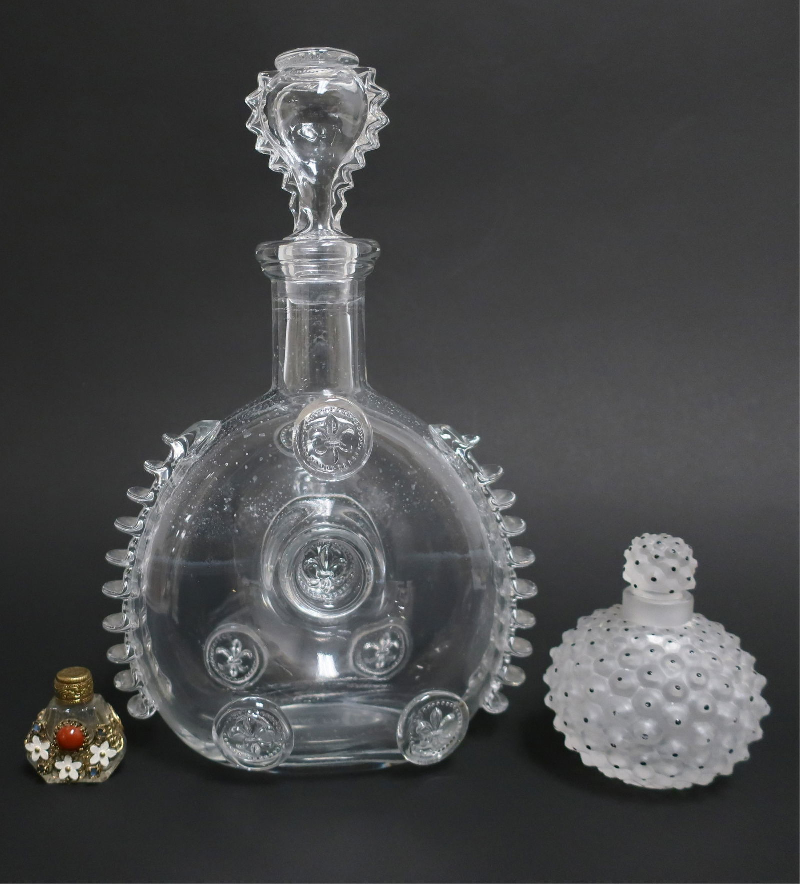 3 Glass Bottles, Baccarat, Lalique (1 of 6)