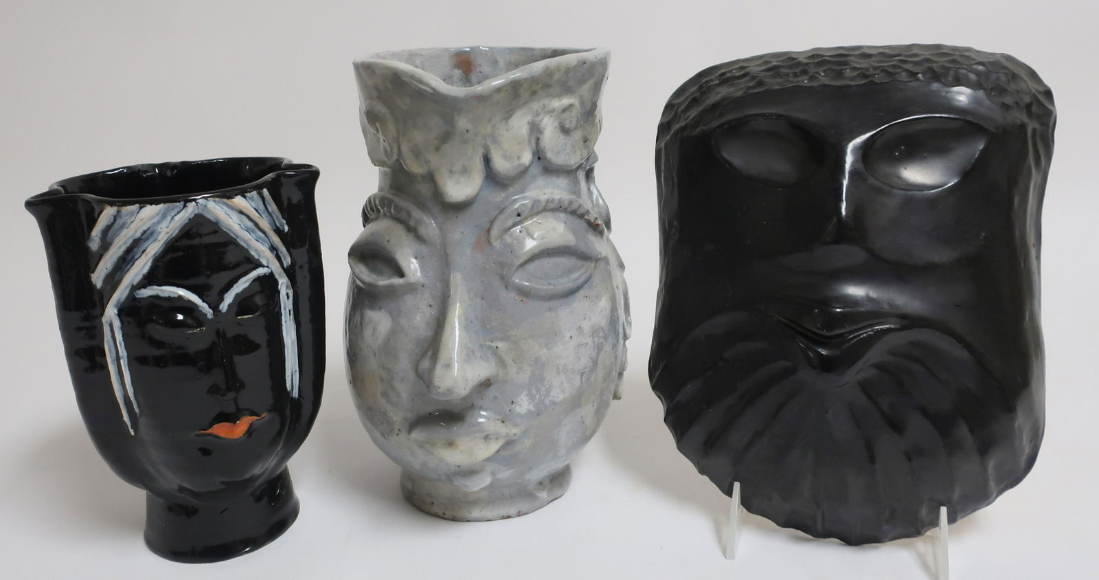 Group of Three Art Pottery Ceramic Objects (1 of 8)