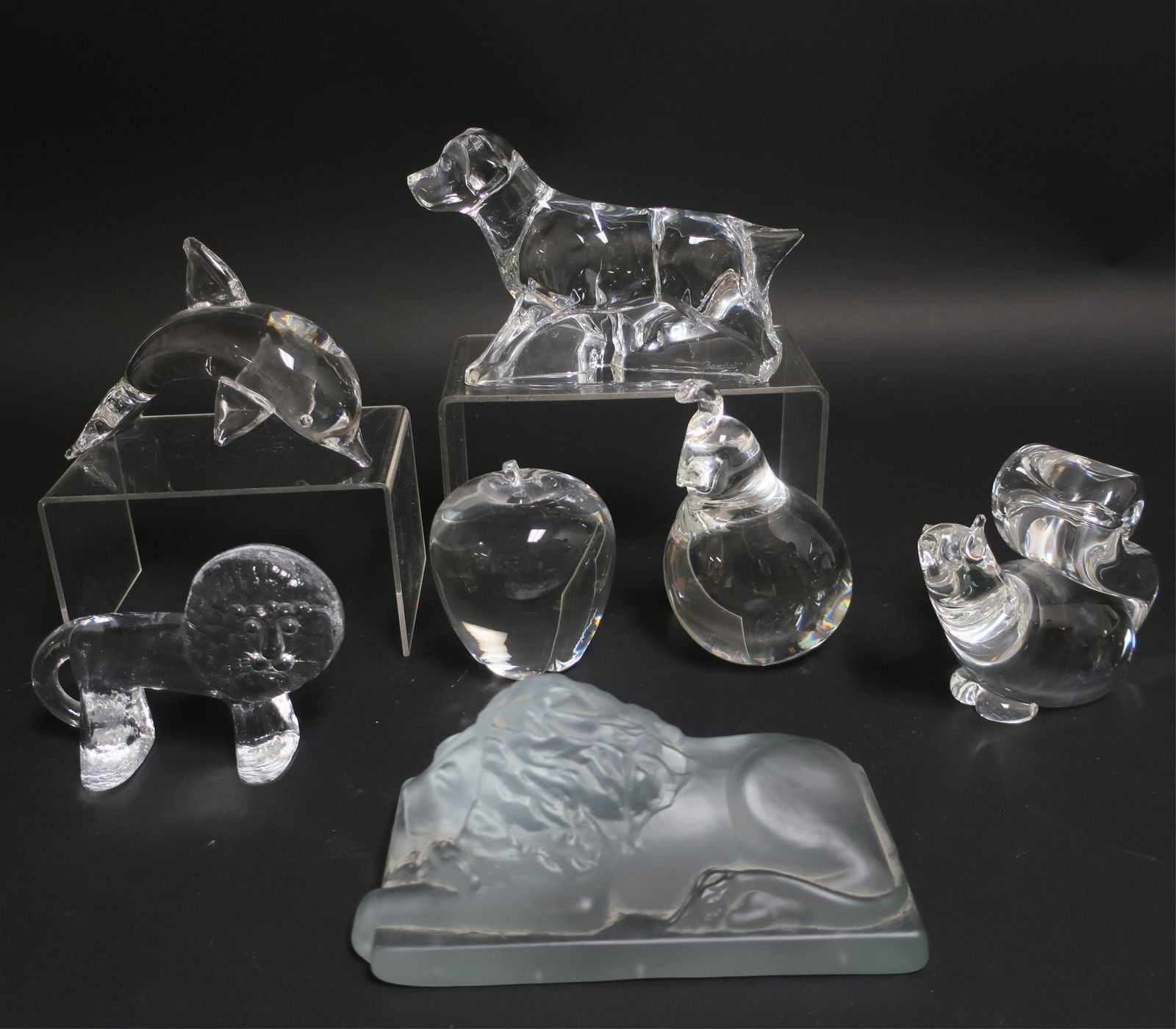 Group of Steuben & Bacarrat Glass Pieces (1 of 6)