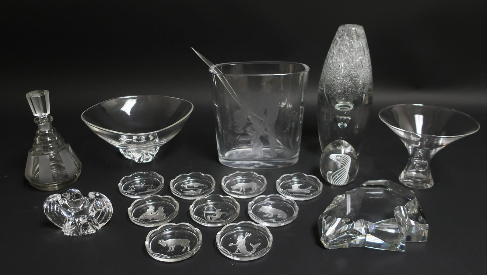 17 Pieces Glass, Steuben, Baccarat, Val St Lambert (1 of 4)