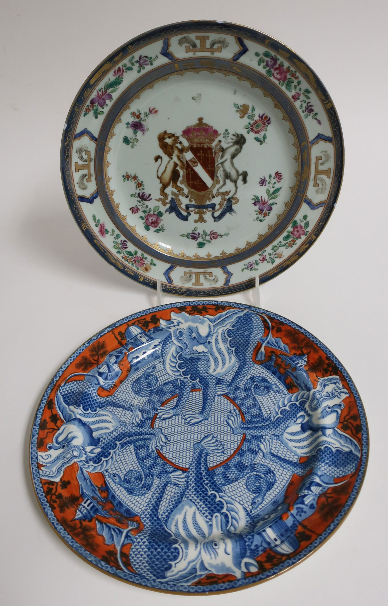 2 British Porcelain Plates, 18th & 19th C. (1 of 6)