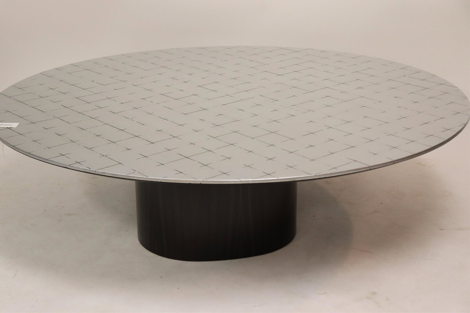DOM Ediziuni Patch Silvered Rosewood Coffee Table: Top marked Garbarino Collection (EBAZ1162)(MS) Dimensions: 18 H x 60" diam