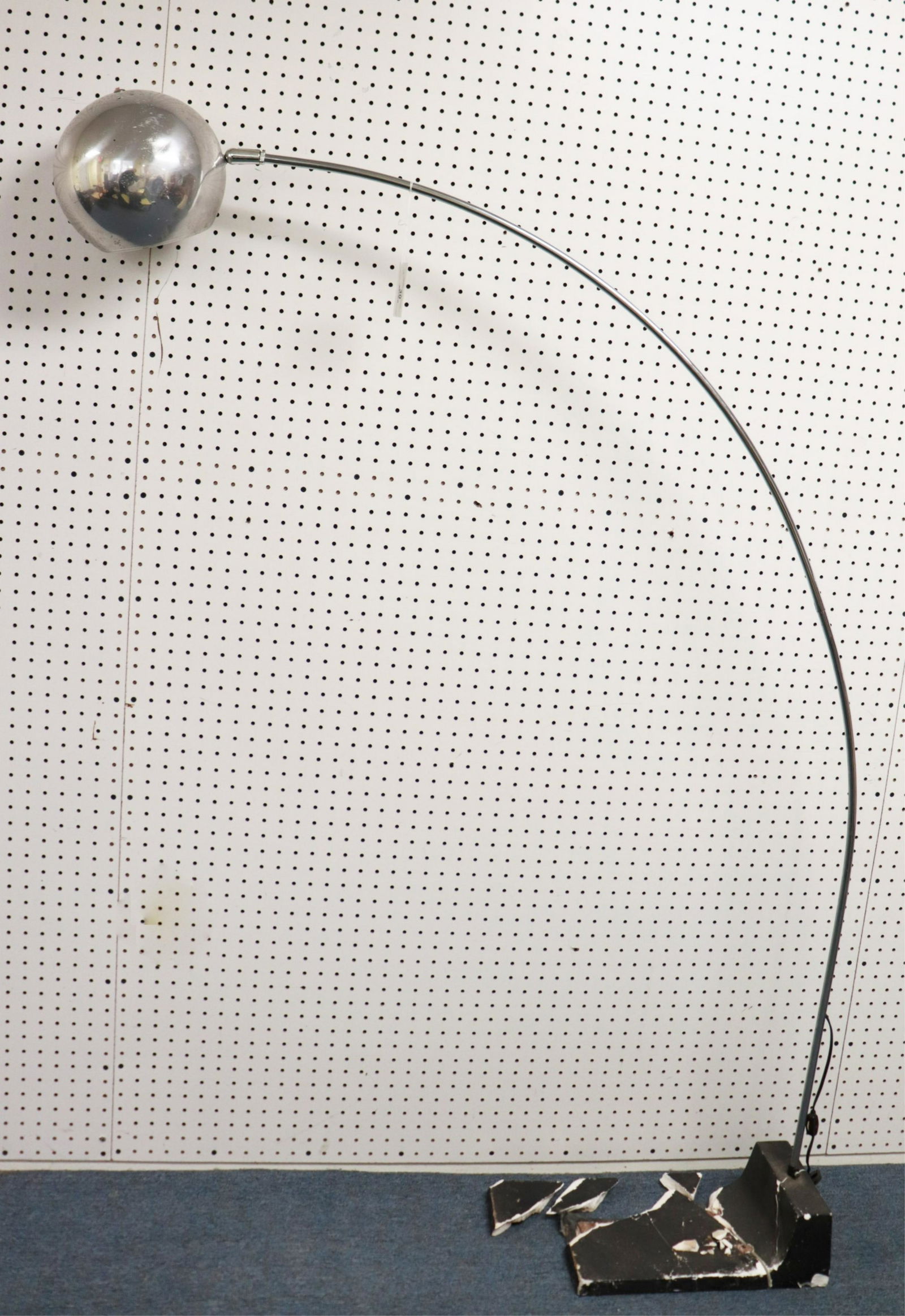 Stainless Arc Floor Lamp, Mid Century Modern (1 of 2)