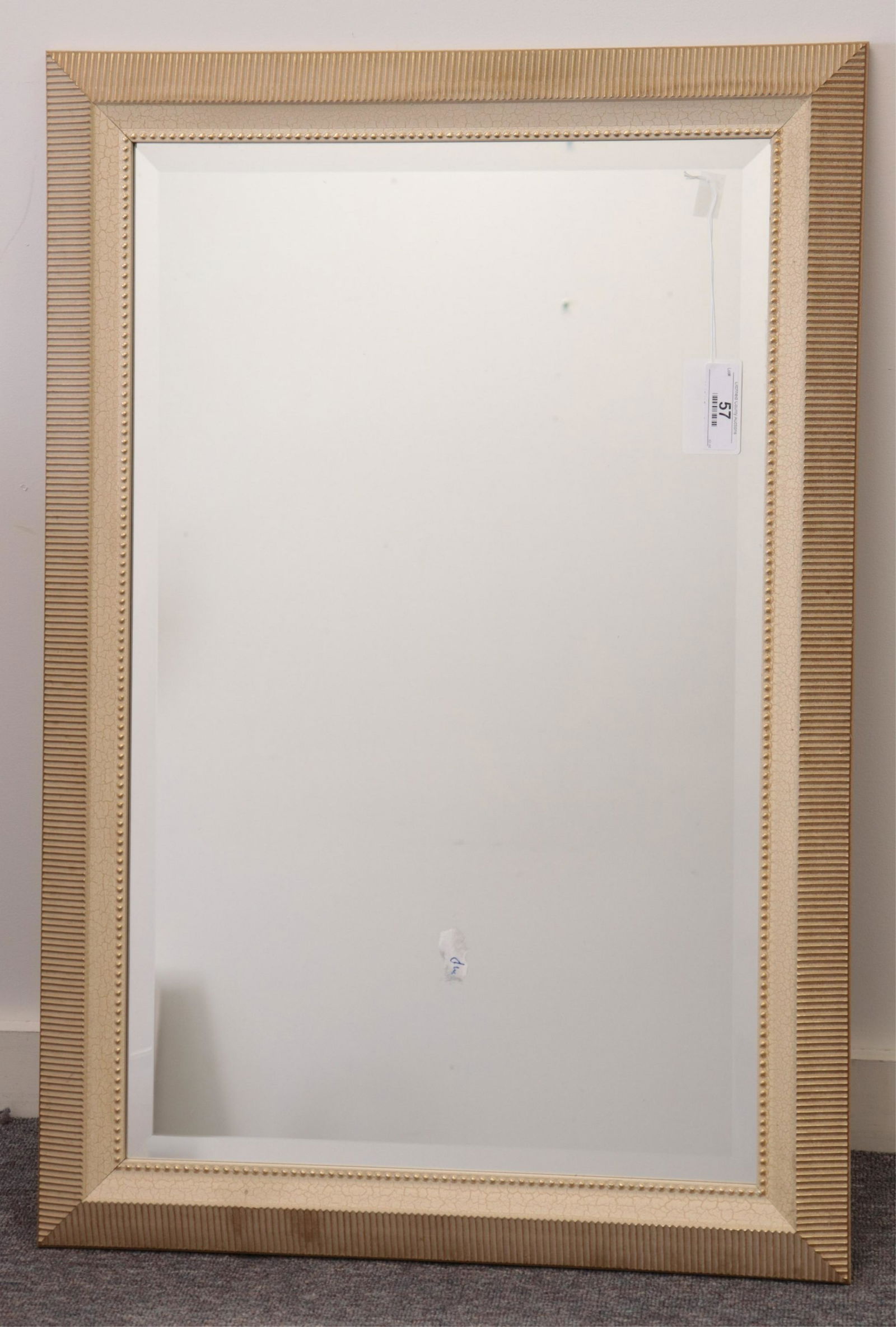 White & Gold Rectangular Mirror (1 of 2)