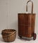 Antique Basket and a Vintage Shopping Pull Cart