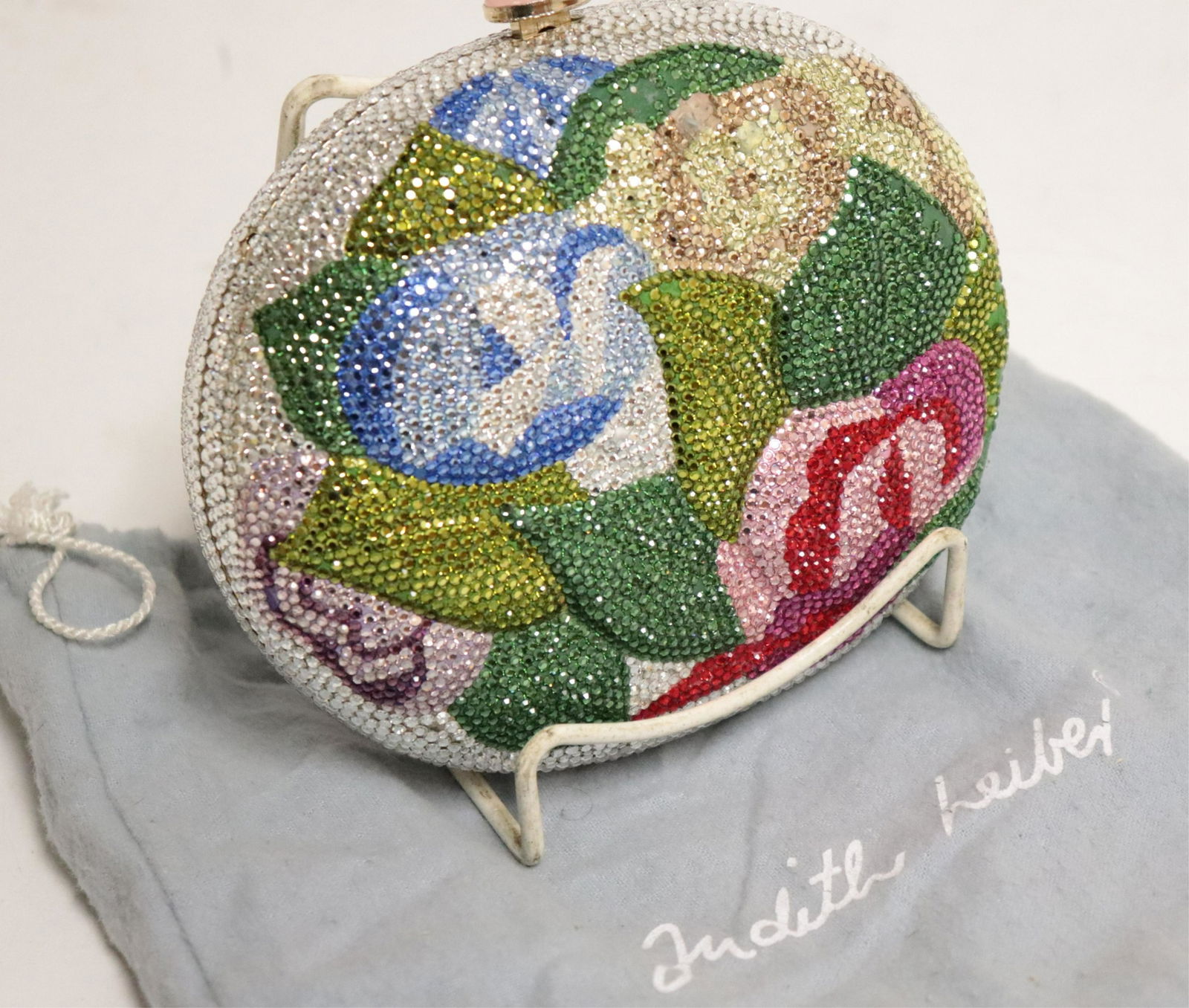 Vintage Judith Leiber Floral Minaudiere (1 of 4)