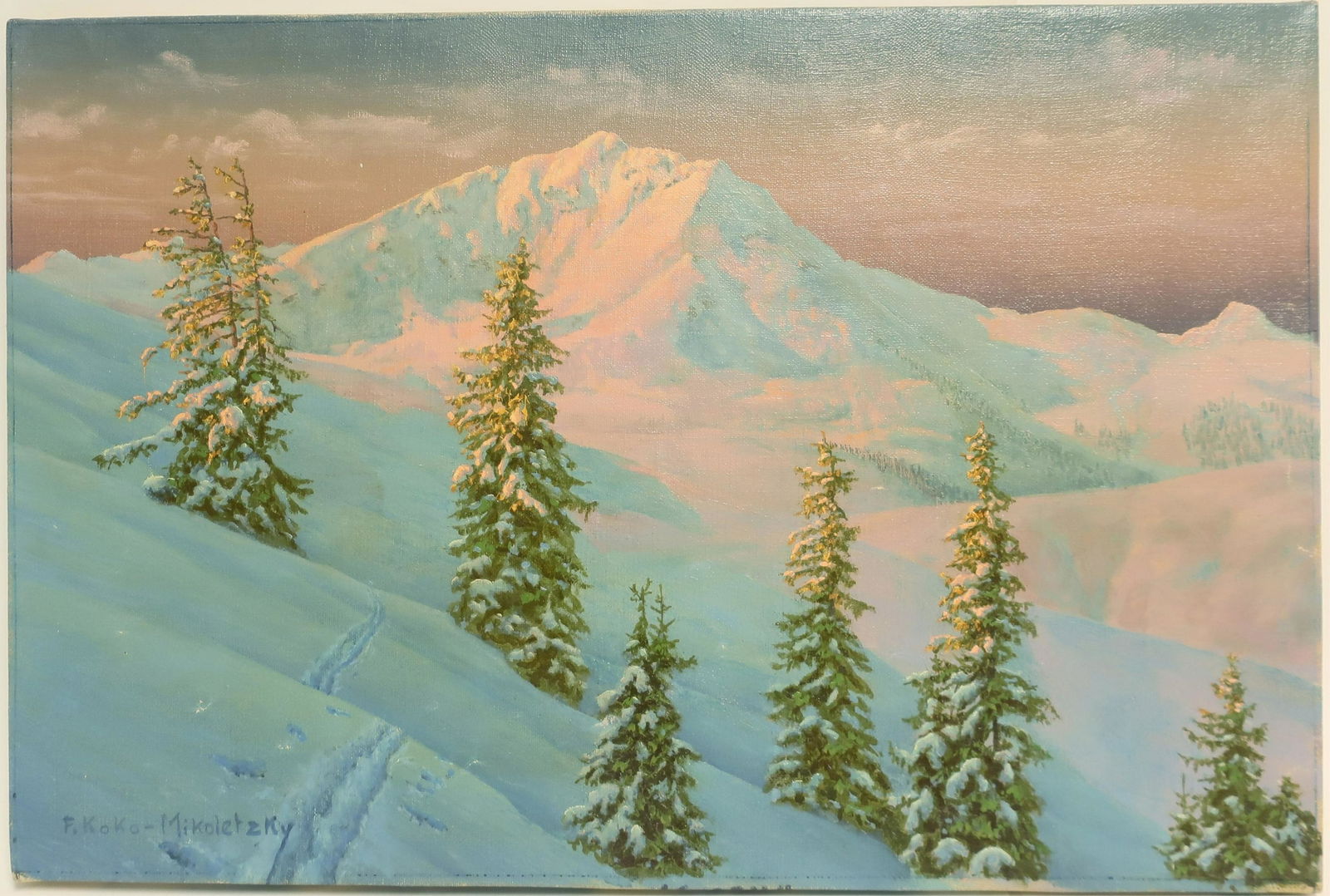 Freidrich Albin Koko Mikoletzky - Snowy Mountains (1 of 1)