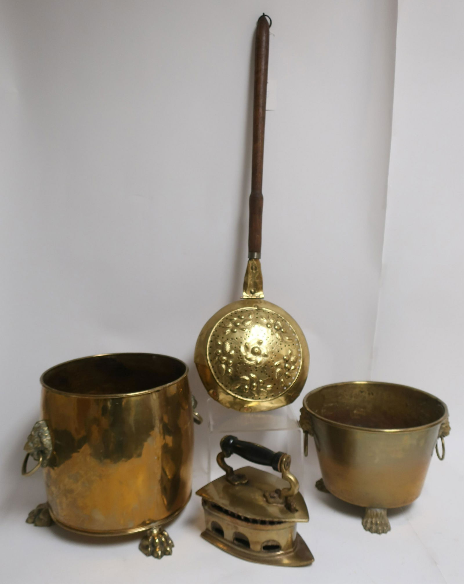 4 Brass & Copper Fireplace Items (1 of 1)