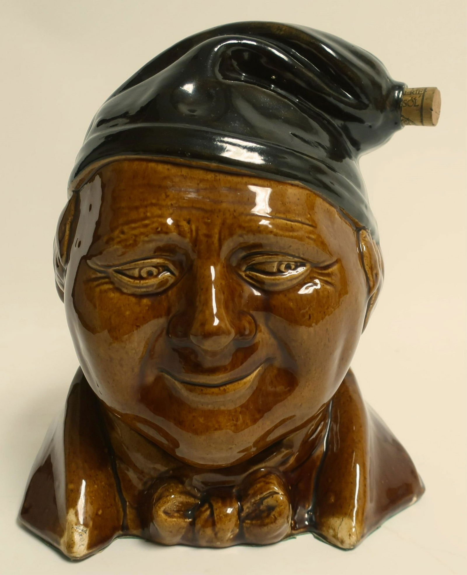 Rockingham Glazed Whiskey Jug (1 of 2)