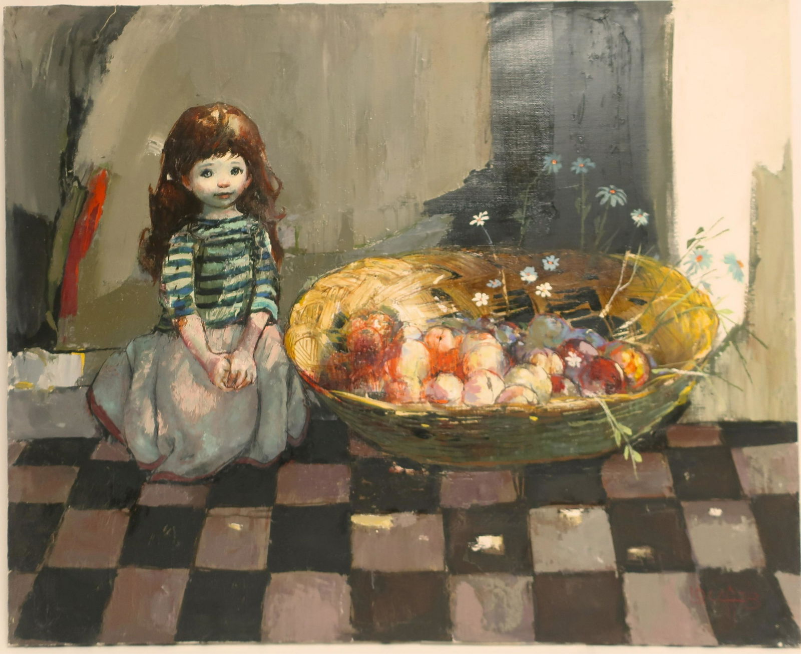Bernard Locca - Girl with Fruist Basket (1 of 1)