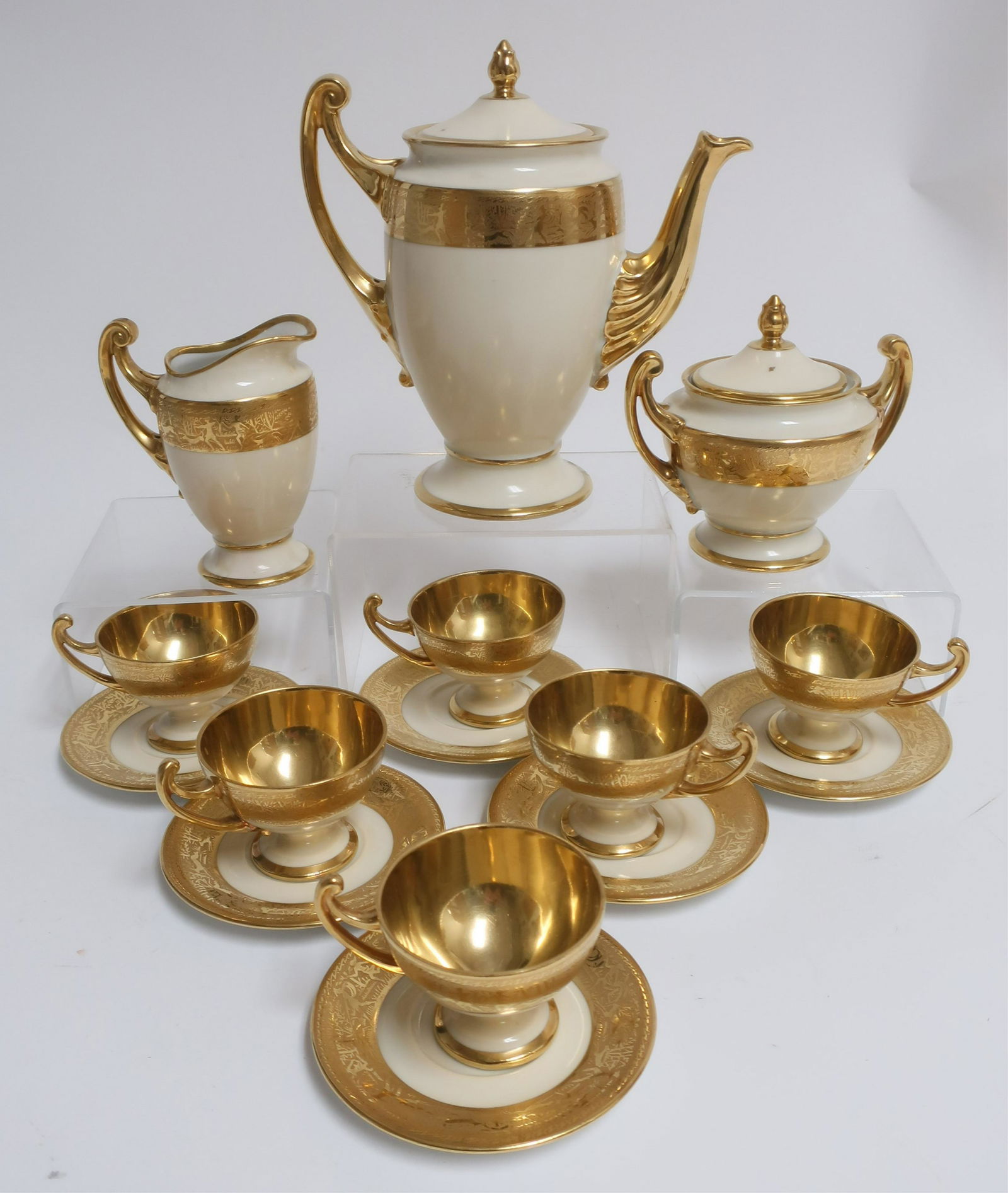 Czechoslovakian Porcelain Tea Set (1 of 2)