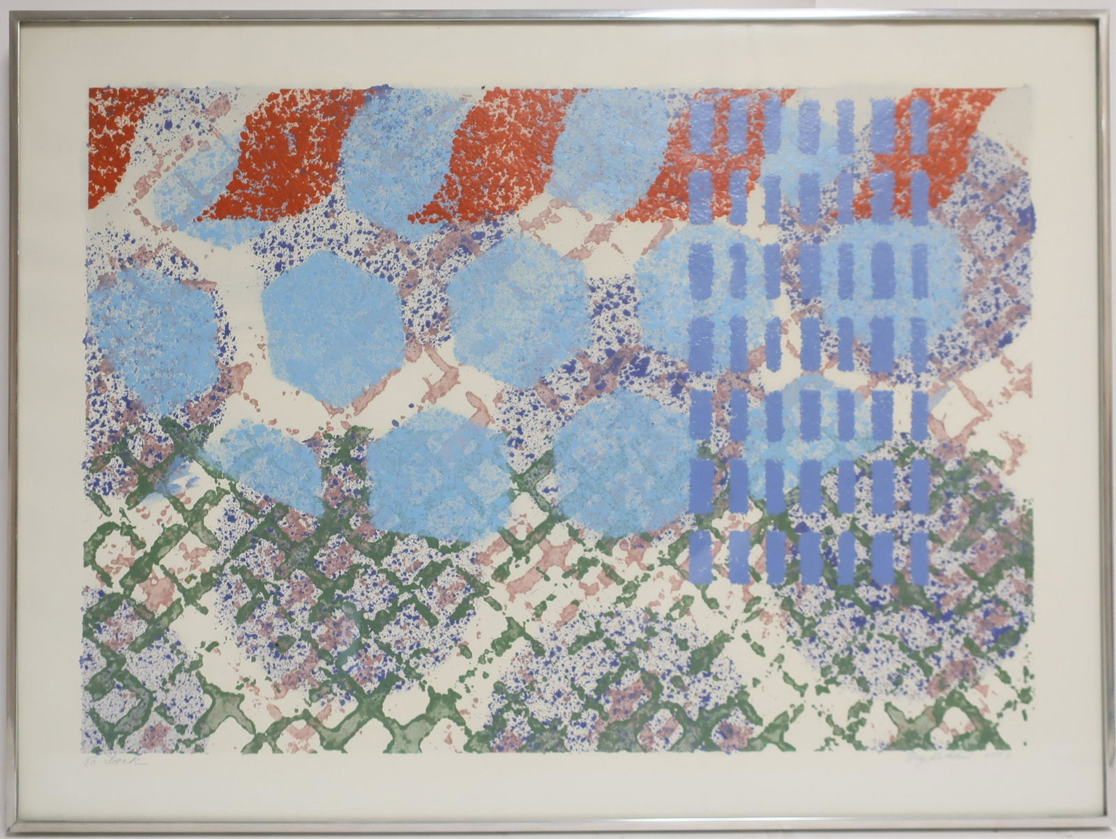 Tony Robbin, b.1943, Abstract Color Monoprint (1 of 2)