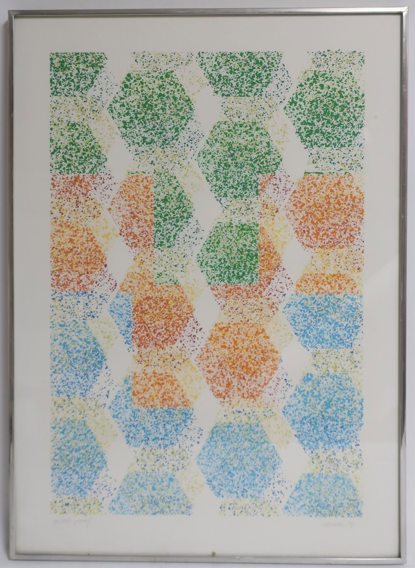 Rechkin, 20th C., Abstract Geometric Shapes, 1971 (1 of 2)