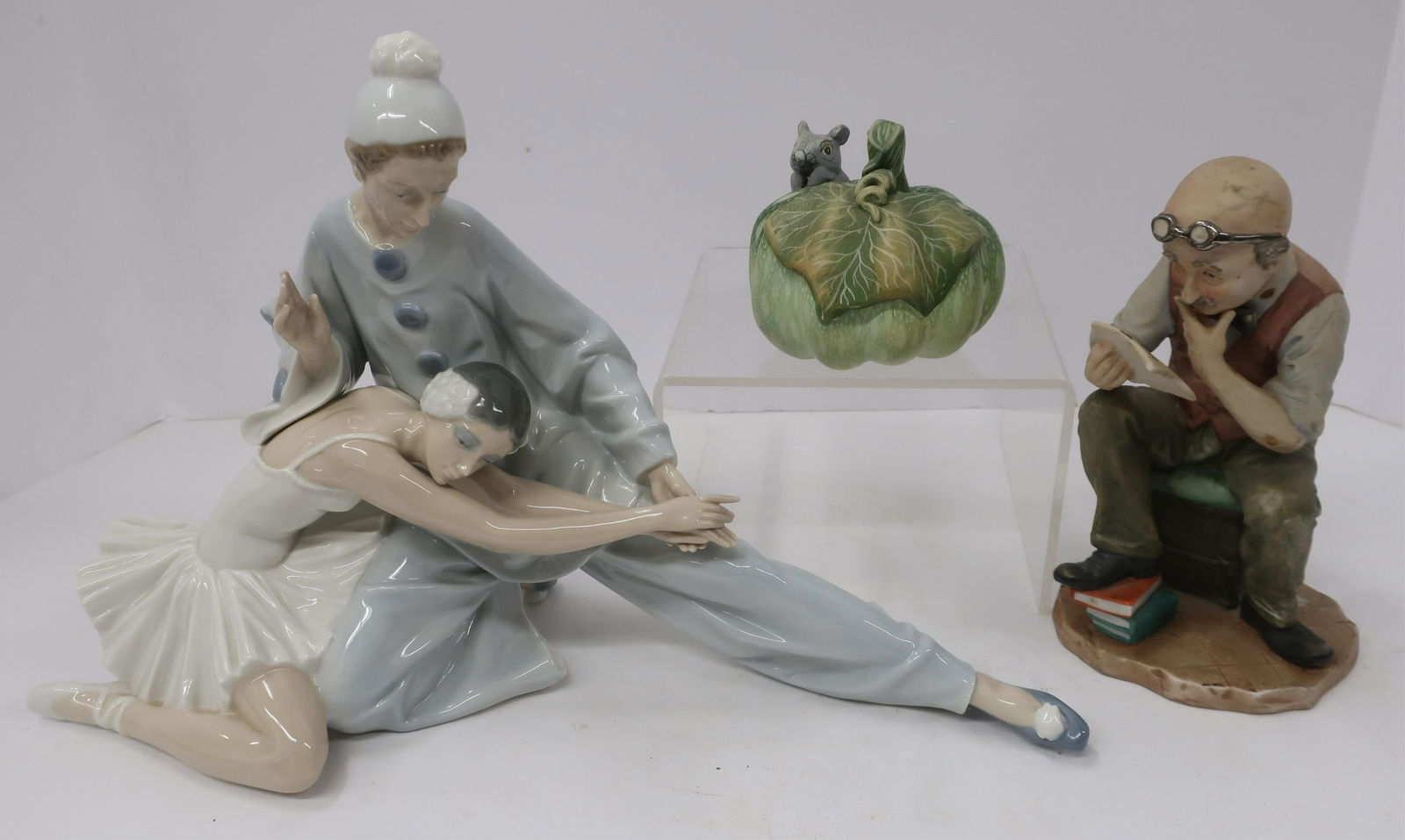 3 Porcelain/Bisque Groups, incl. Lladro (1 of 2)