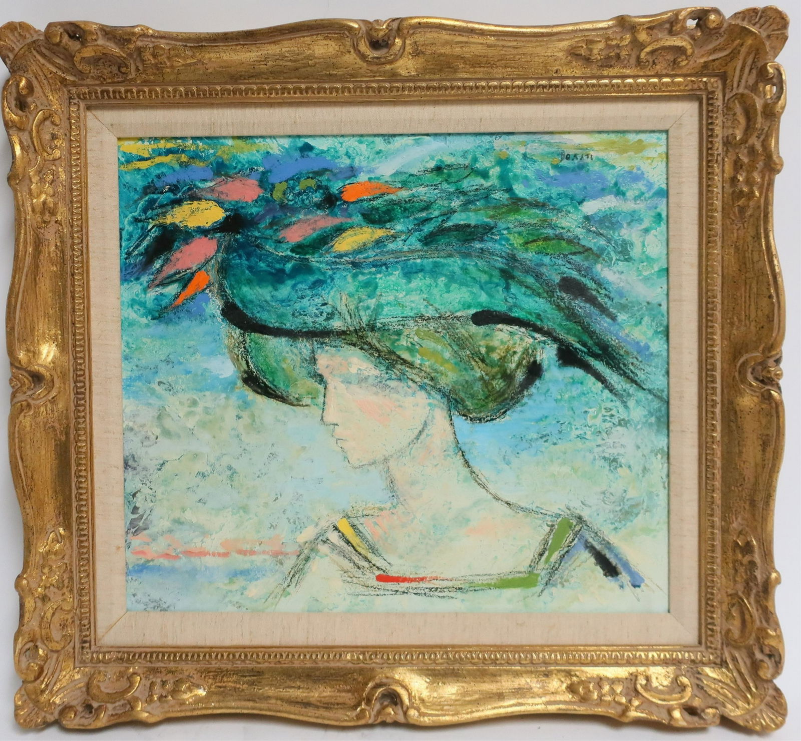 Lazzaro Donati, "Woman in a Colorful Hat" (1 of 1)