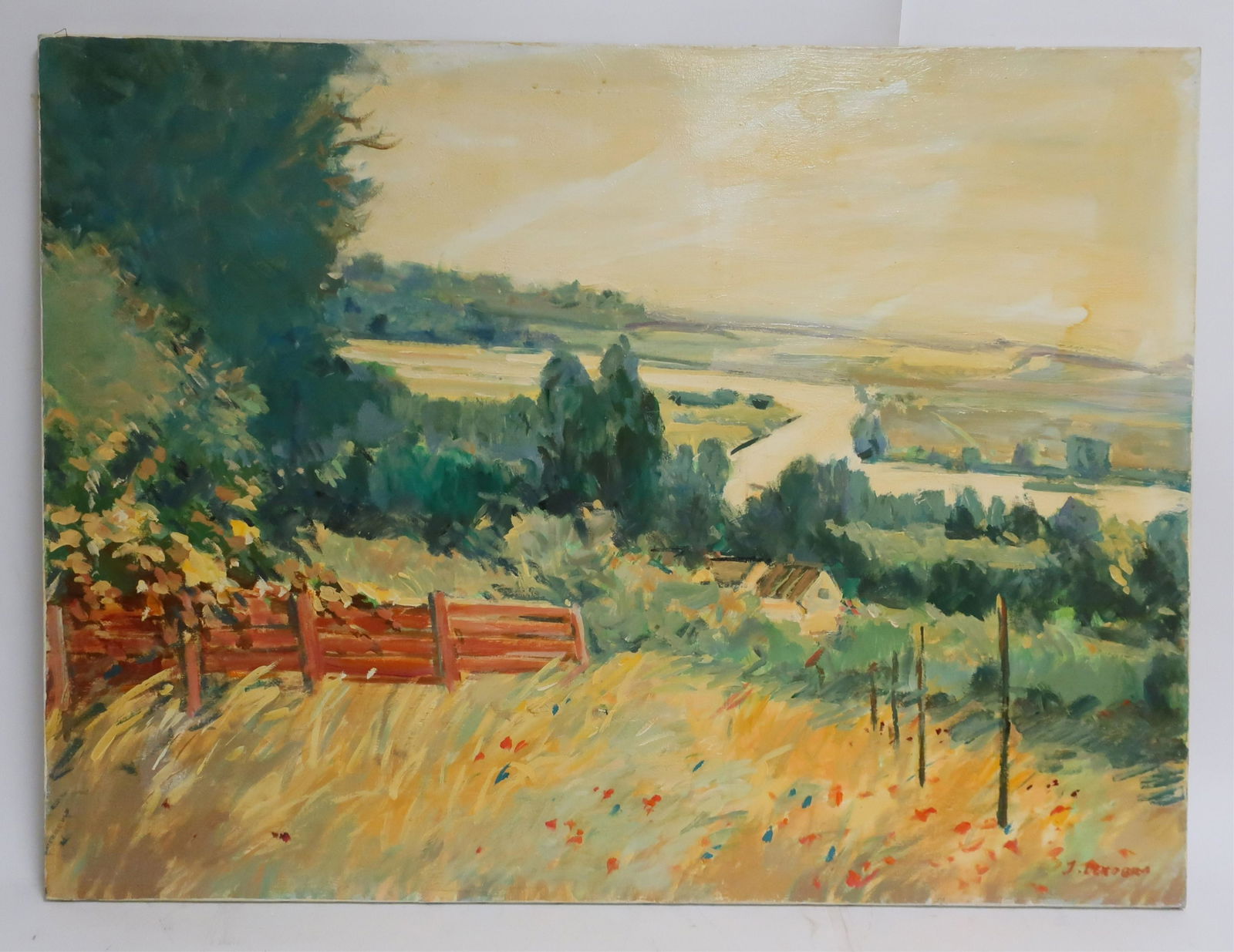 J. Dekobra, "Spring Landscape", O/C (1 of 2)