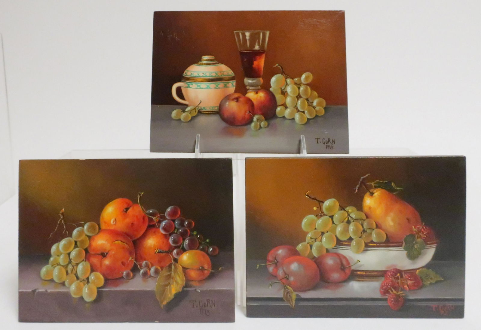 Filkorn Tibor, AKA "T Corn", 3 Fruit Still Life (1 of 2)