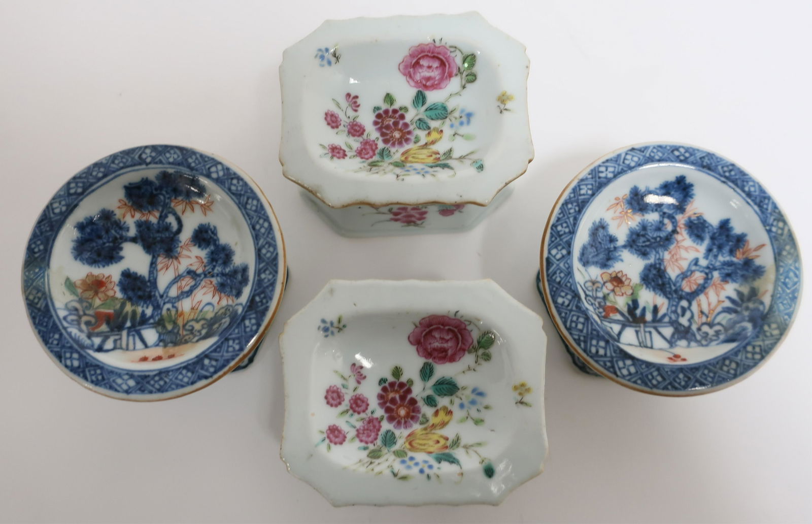 2 Pairs Porcelain Salt Cellars (1 of 5)