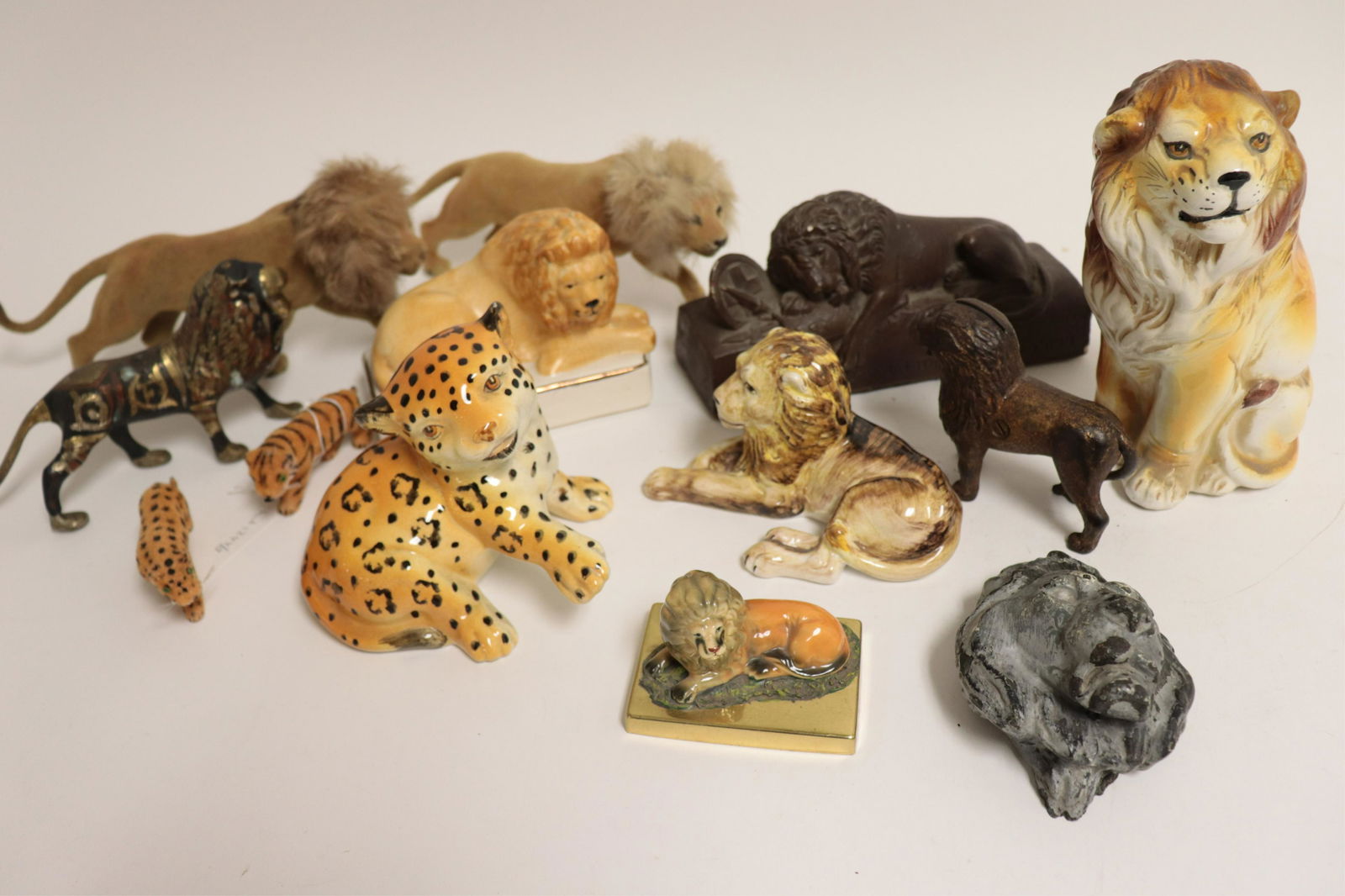 Group of 13 Figures of Lions (1 of 6)