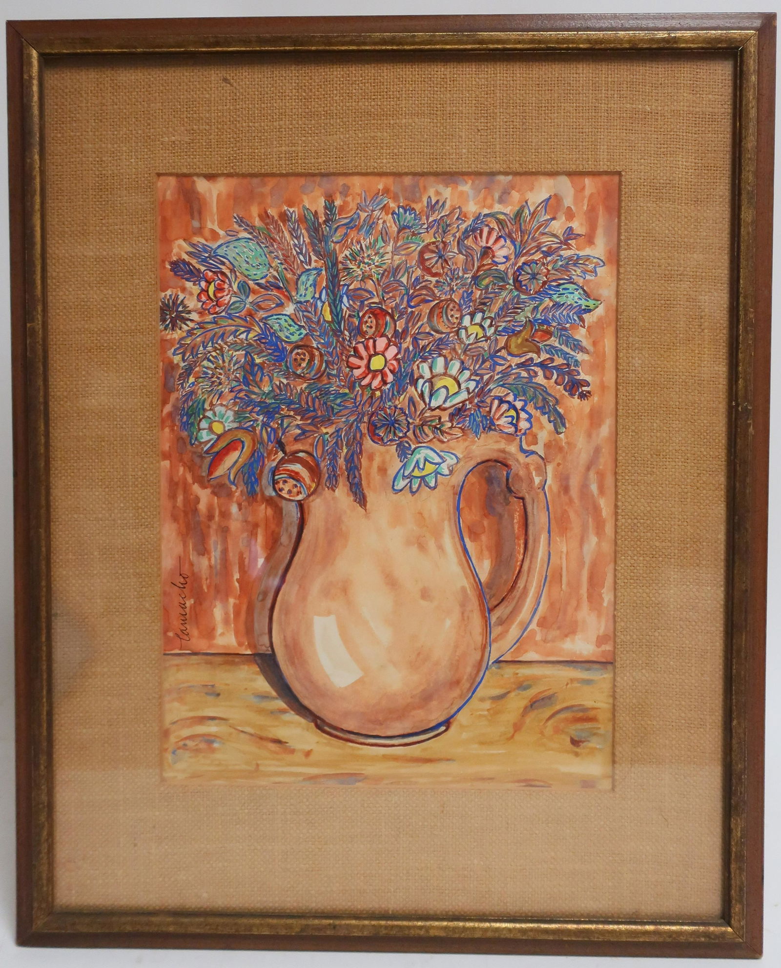 Paul Camacho, Puerto Rican, Bouquet, W/C (1 of 4)