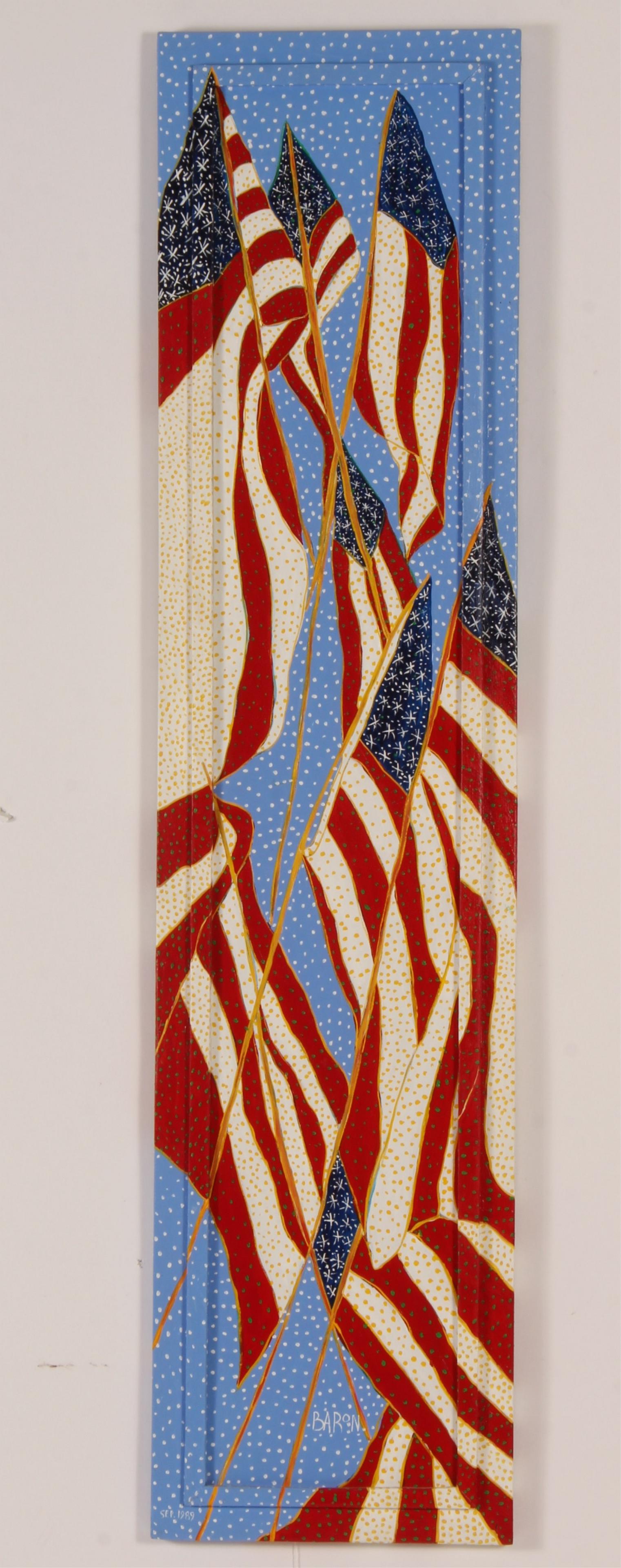 Jack Baron, Key West, American Flags, O/C '89 Mar 18, 2020