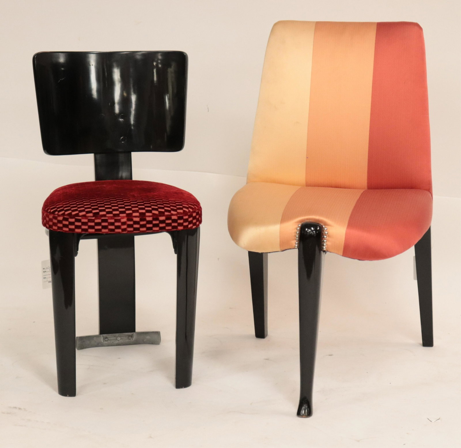 John Tavis & Fischel Side Chairs, circa 1930: John Tavis Original Side Chair & Fischel Side Chair, each circa 1930 (2 pc.) (NJWA99/2)(MS) Dimensions: 33" H x 19" W x 24" D Property from the Estate of an Important New York Modernism Dealer.