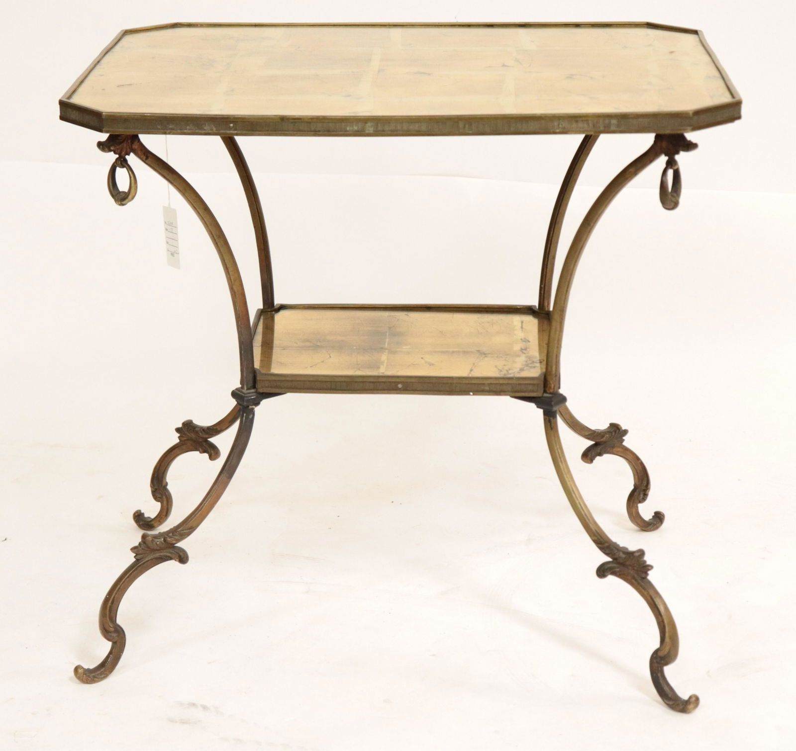 Victorian Gold Painted Cast Brass Side Table (1 of 5)
