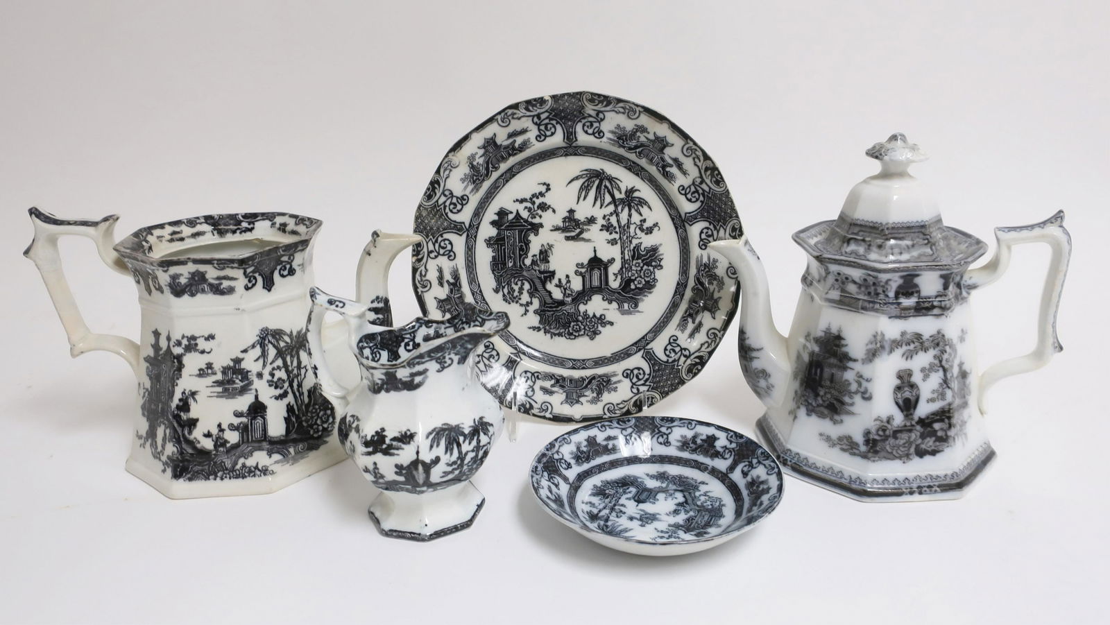 English Ironstone Transferware, 19th C. (1 of 4)