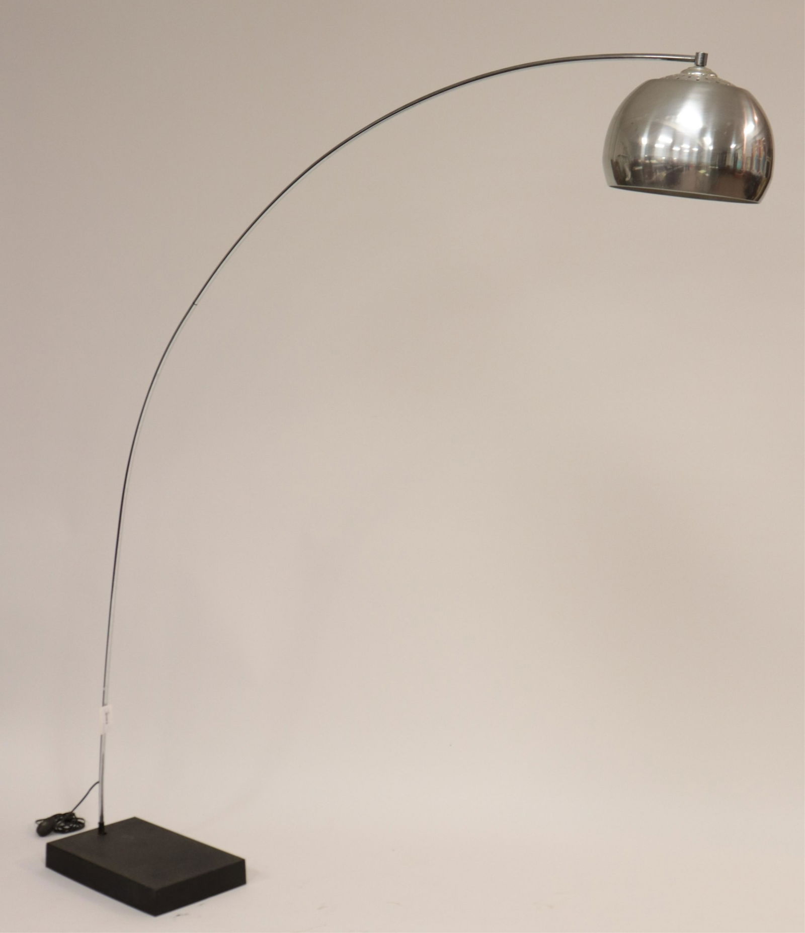 1970's Chrome & Cast Iron Arc Floor Lamp, Kovac (1 of 4)