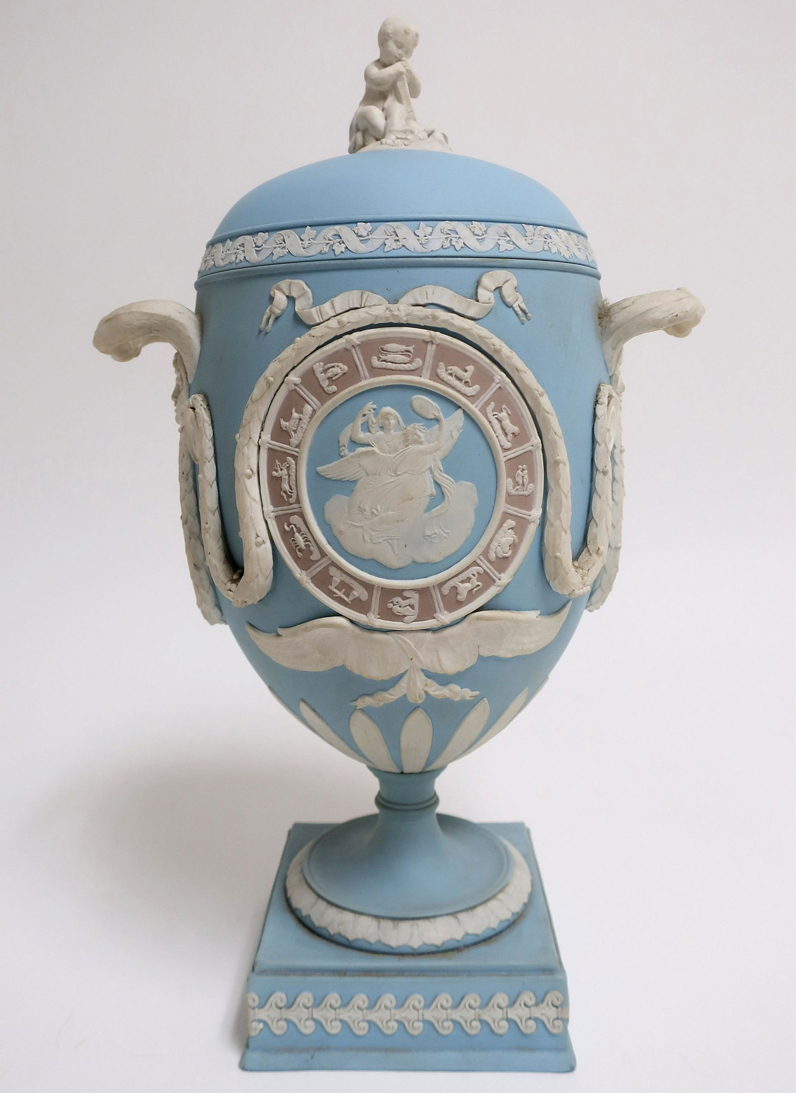 Wedgwood Tricolor Jasperware Zodiac Vase (1 of 4)