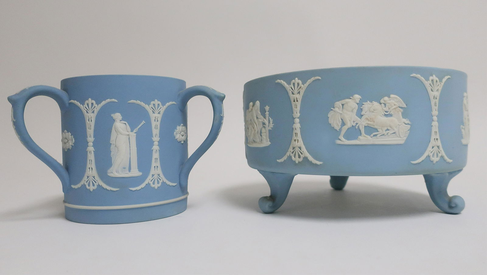 Wedgwood Jasper Dip Bowl & Loving Cup (1 of 5)