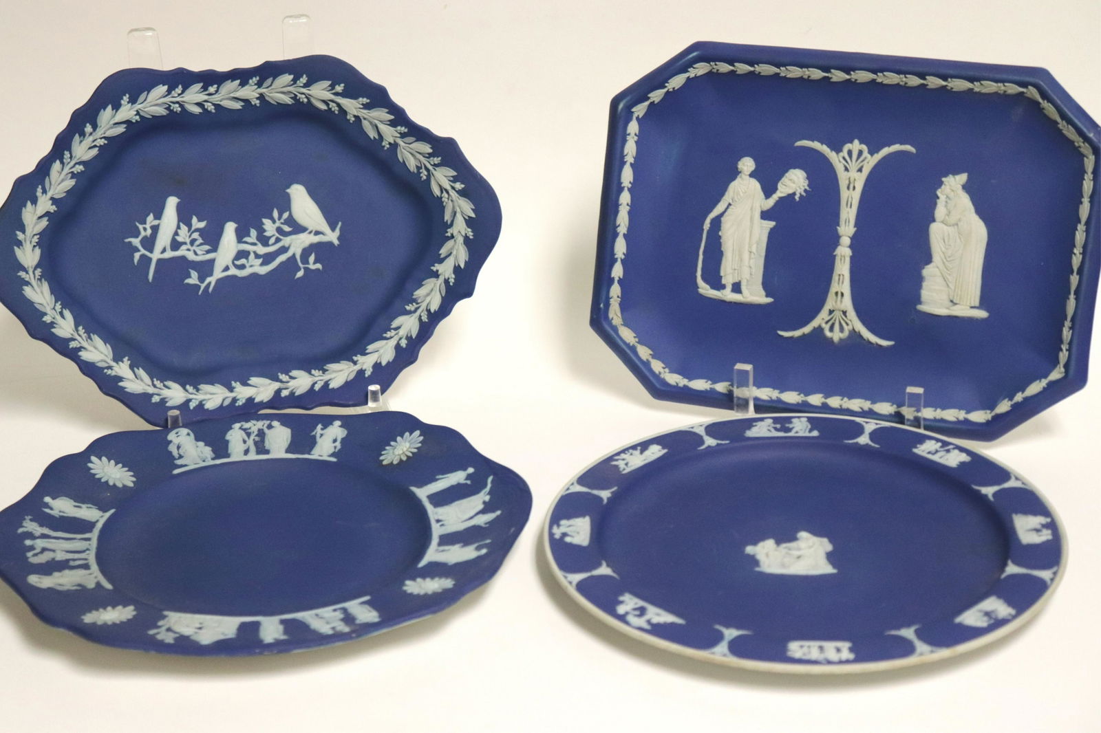 4 Wedgwood Dark Blue Jasper Dip Trays (1 of 7)