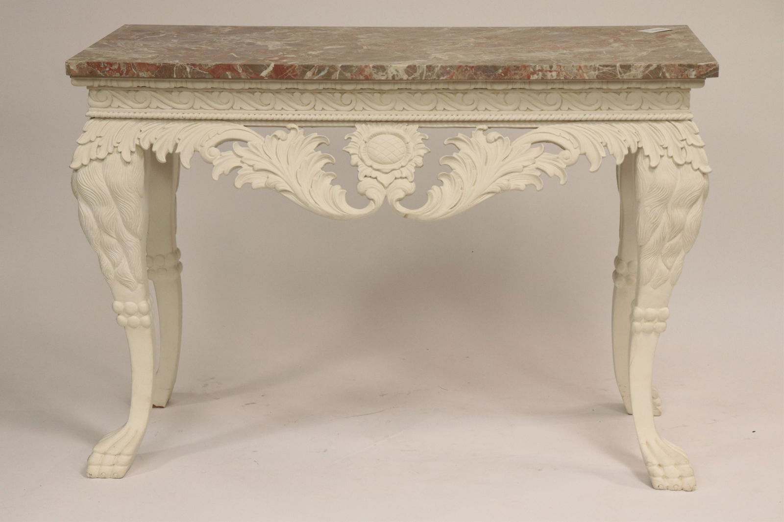 Irish Style White Painted Console (1 of 5)