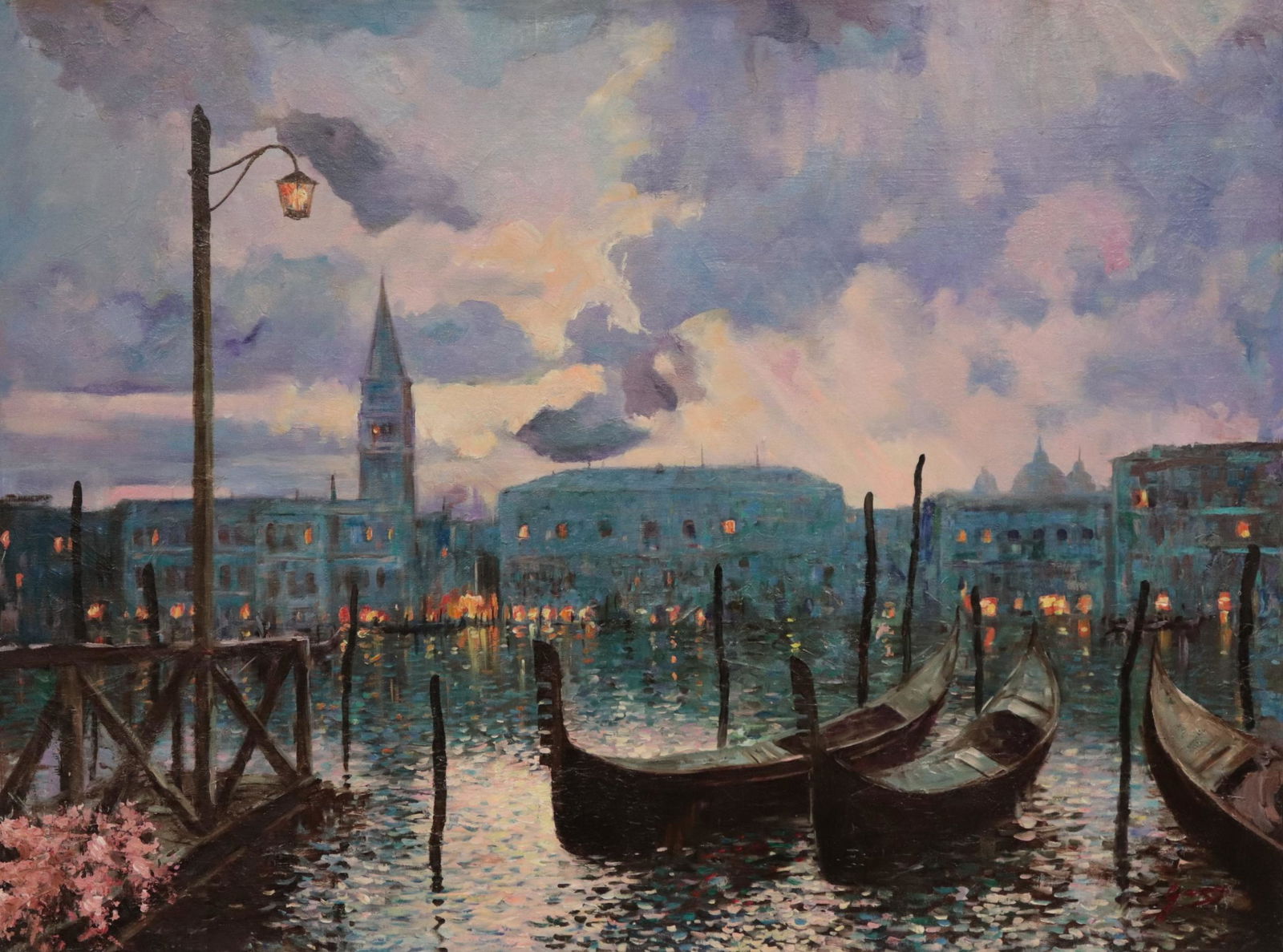 Jason He - Venice Lights & Gondolas at Night (1 of 4)