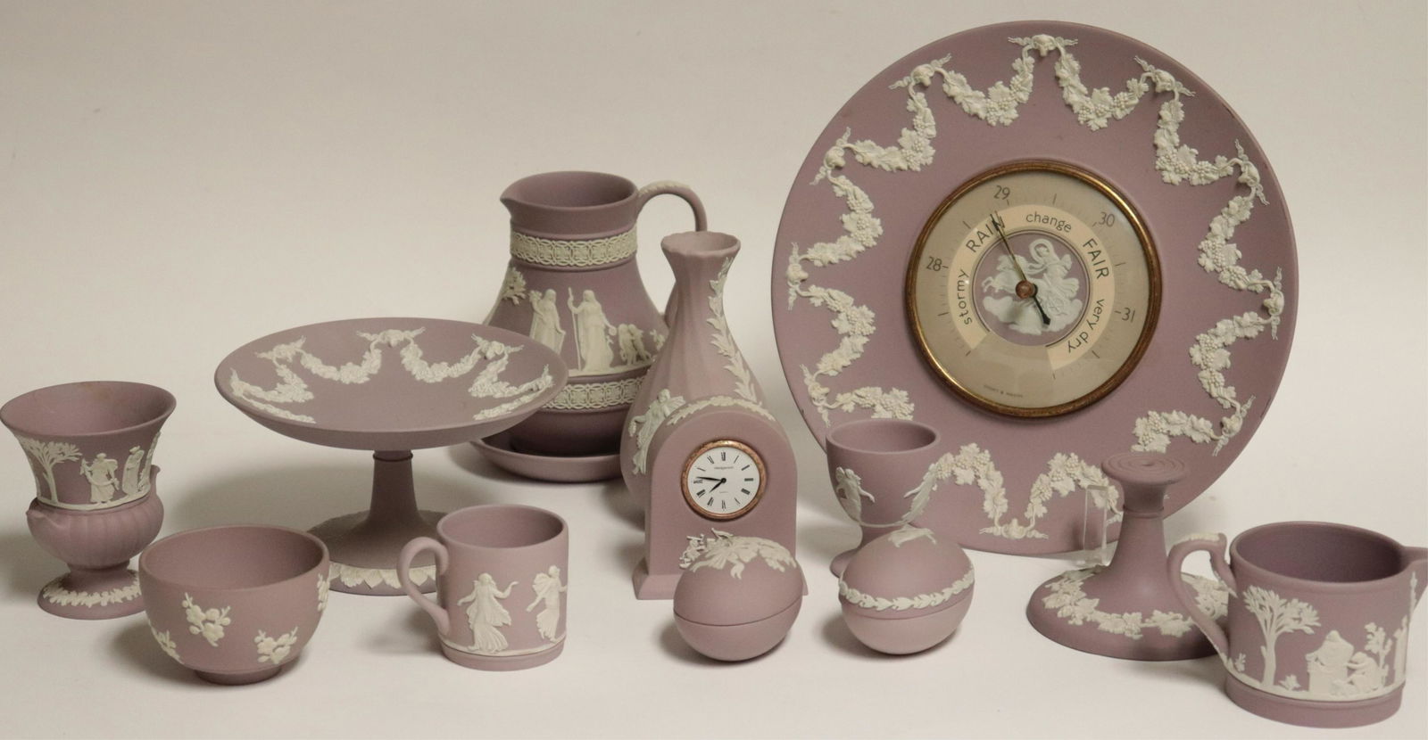 13 Wedgwood Lavender Jasperware Pieces (1 of 8)