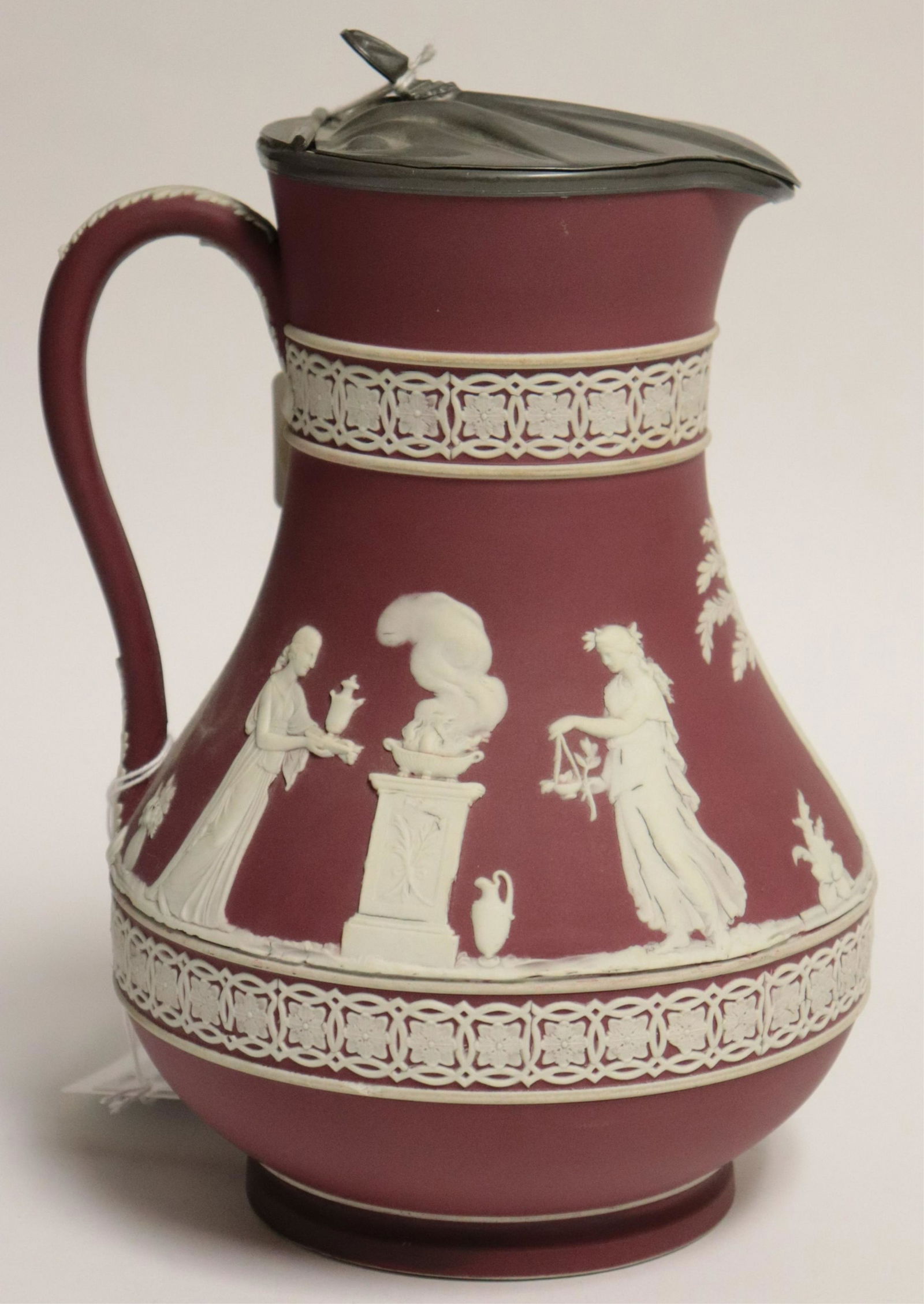 Wedgwood Crimson Jasper Dip Etruscan Jug (1 of 6)