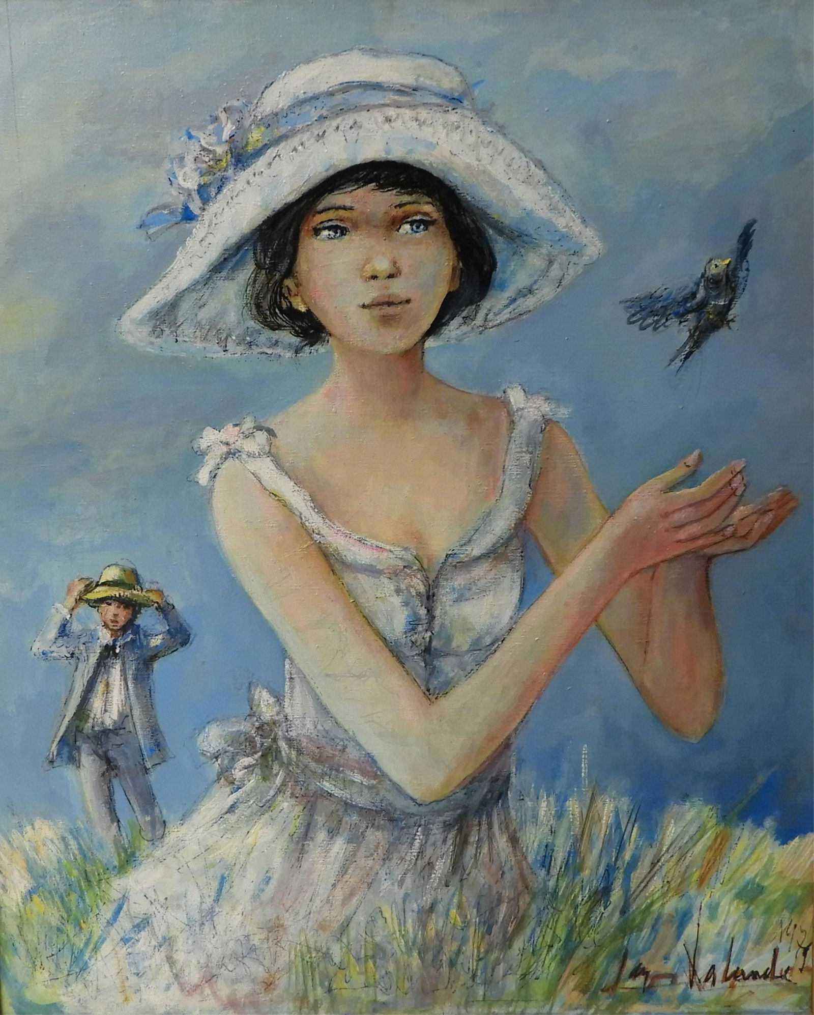 Jacques Lalande - Girl & Boy in Field with Bird (1 of 5)